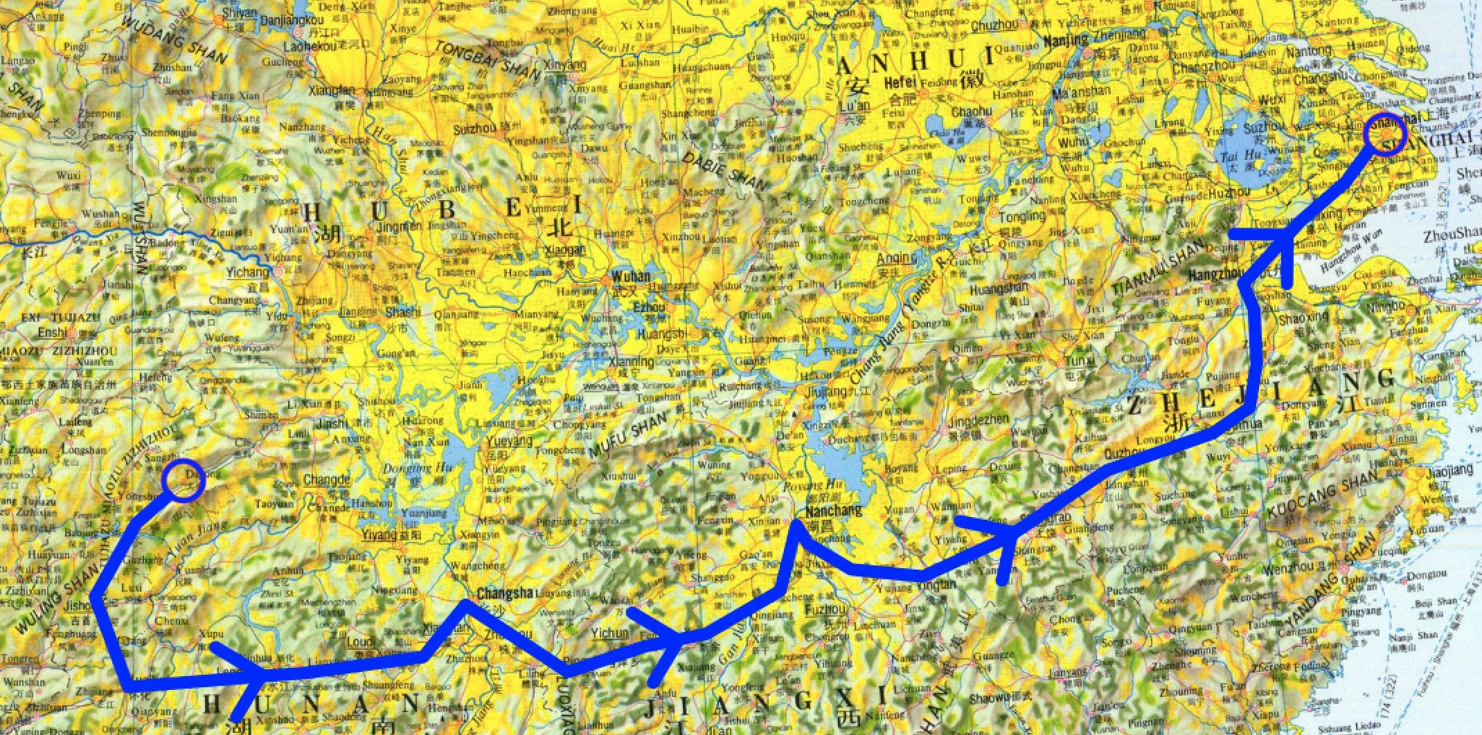 Our route for the day