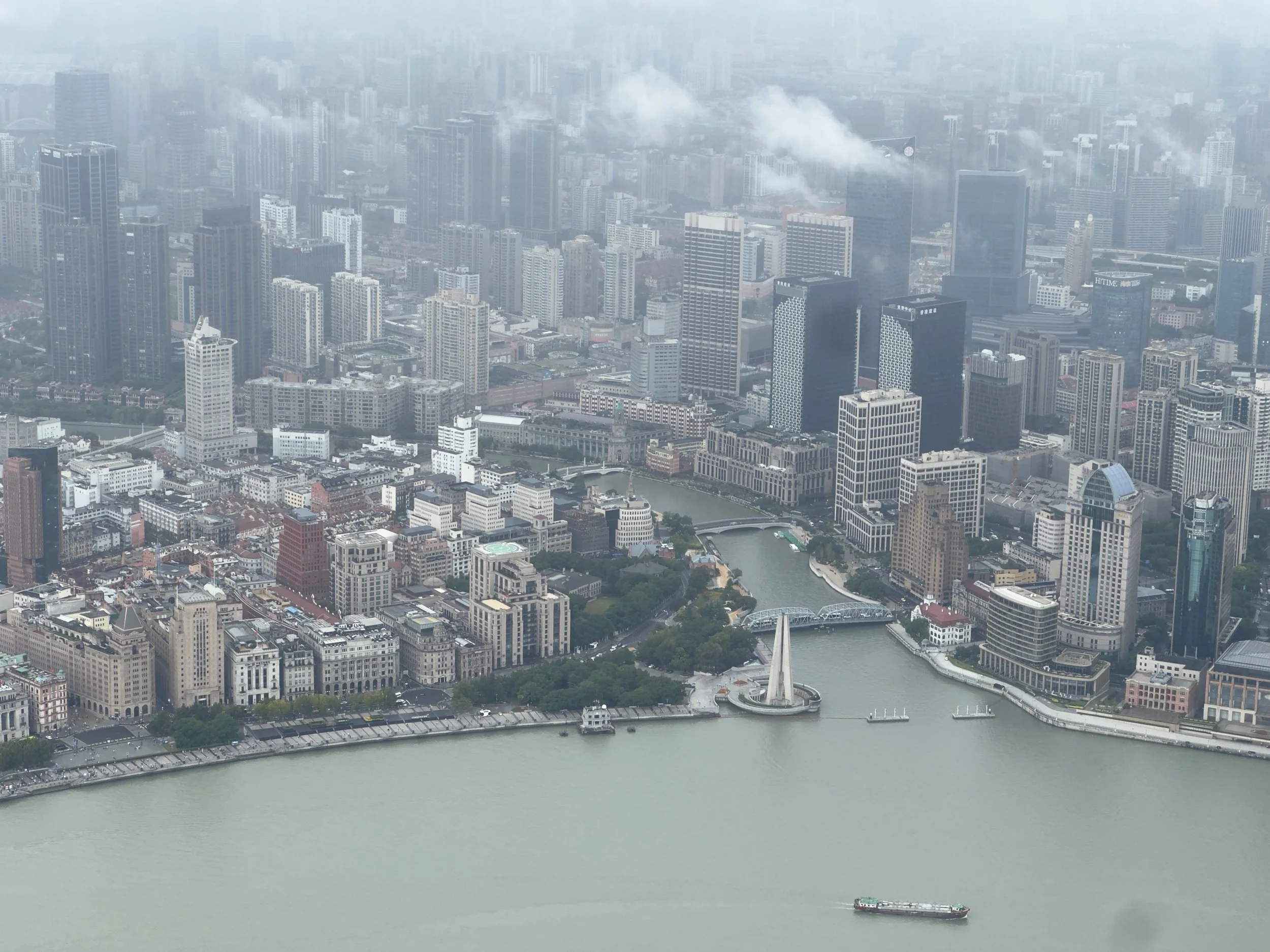 North end of the Bund and Suzhou Creek ( NW )