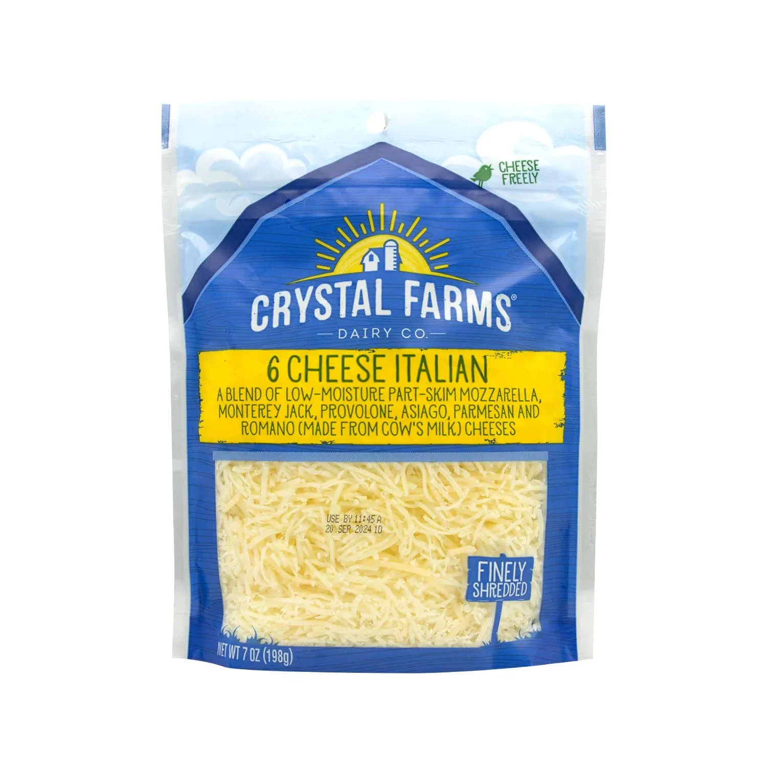 Queso Italiano 6 quesos Crystal Farms