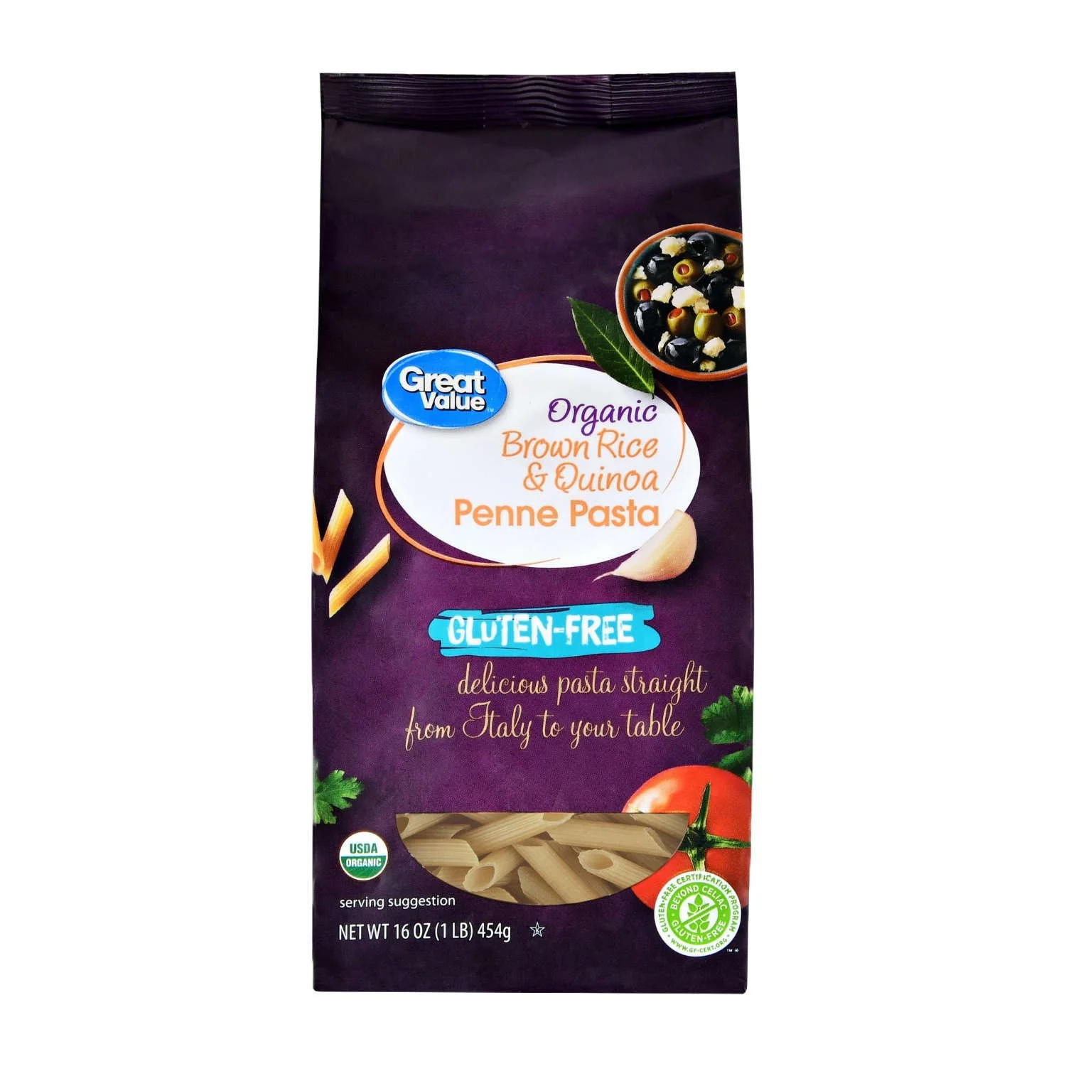 Penne de arroz integral y quinoa_Great Value_01.jpg