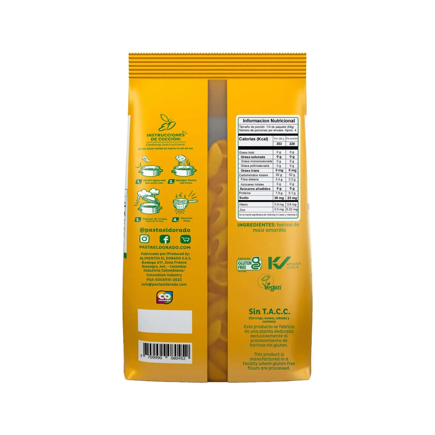 Penne de maíz El Dorado_02.jpg