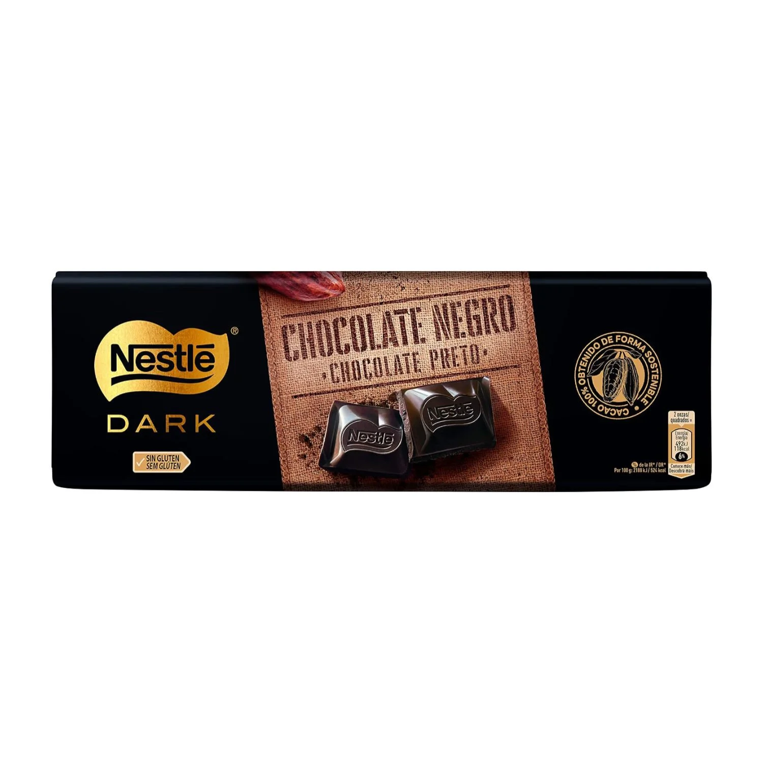 Barra de chocolate oscuro 8% | Nestle