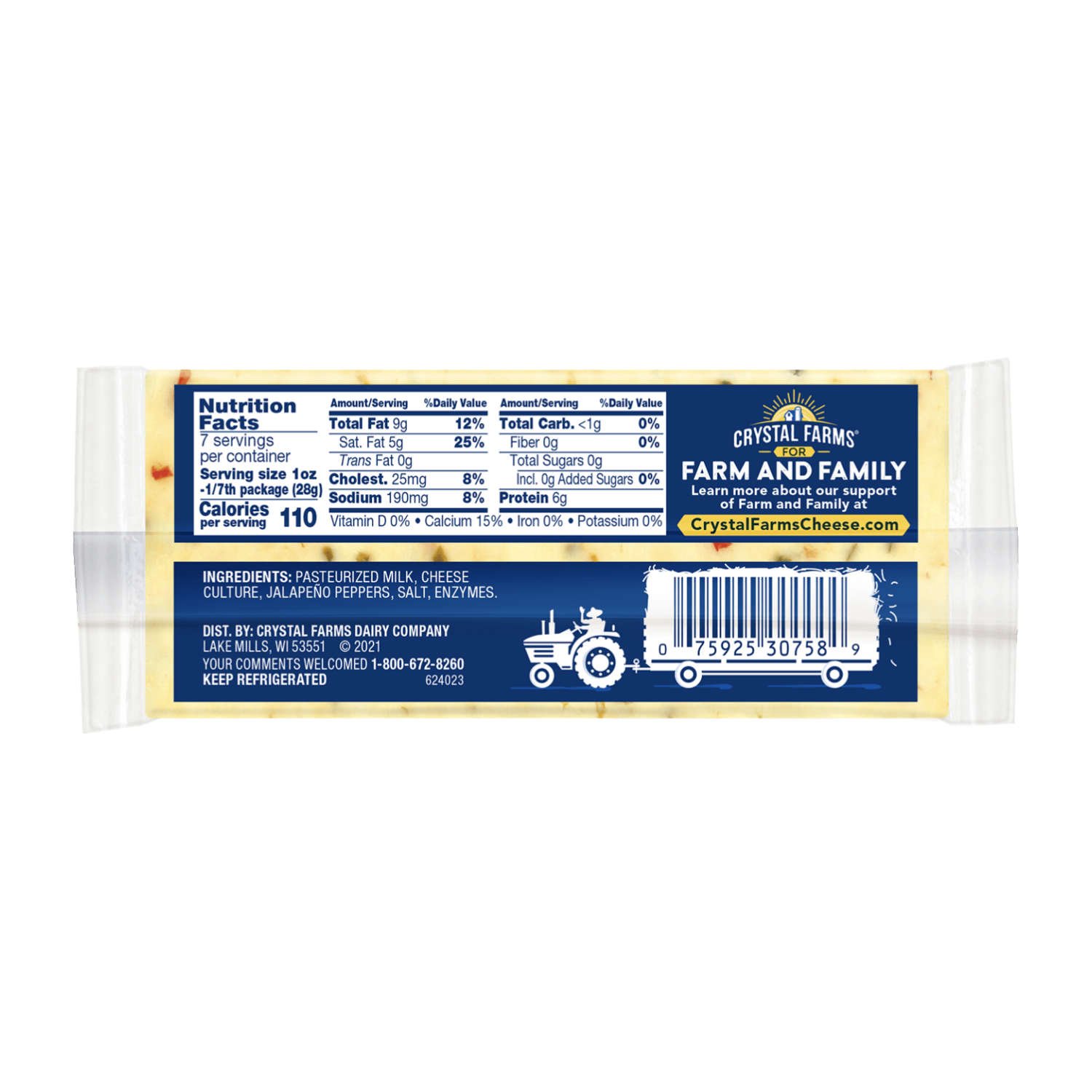 Queso Pepperjack bloque Crystal Farms_02.jpg