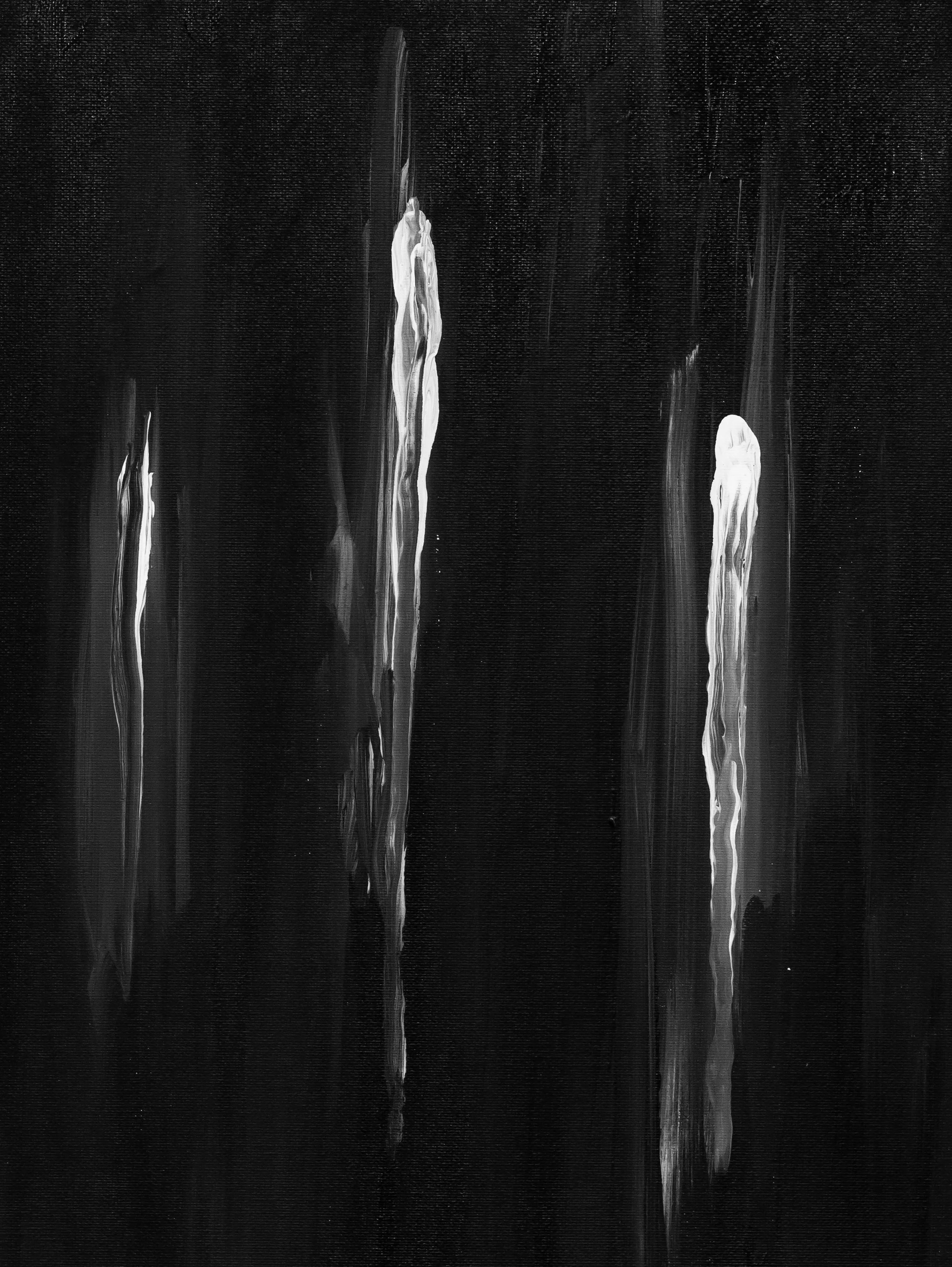 Three ghosts
Autumn 2015
acrylic paint, ectoplasm on canvas
16 x 12