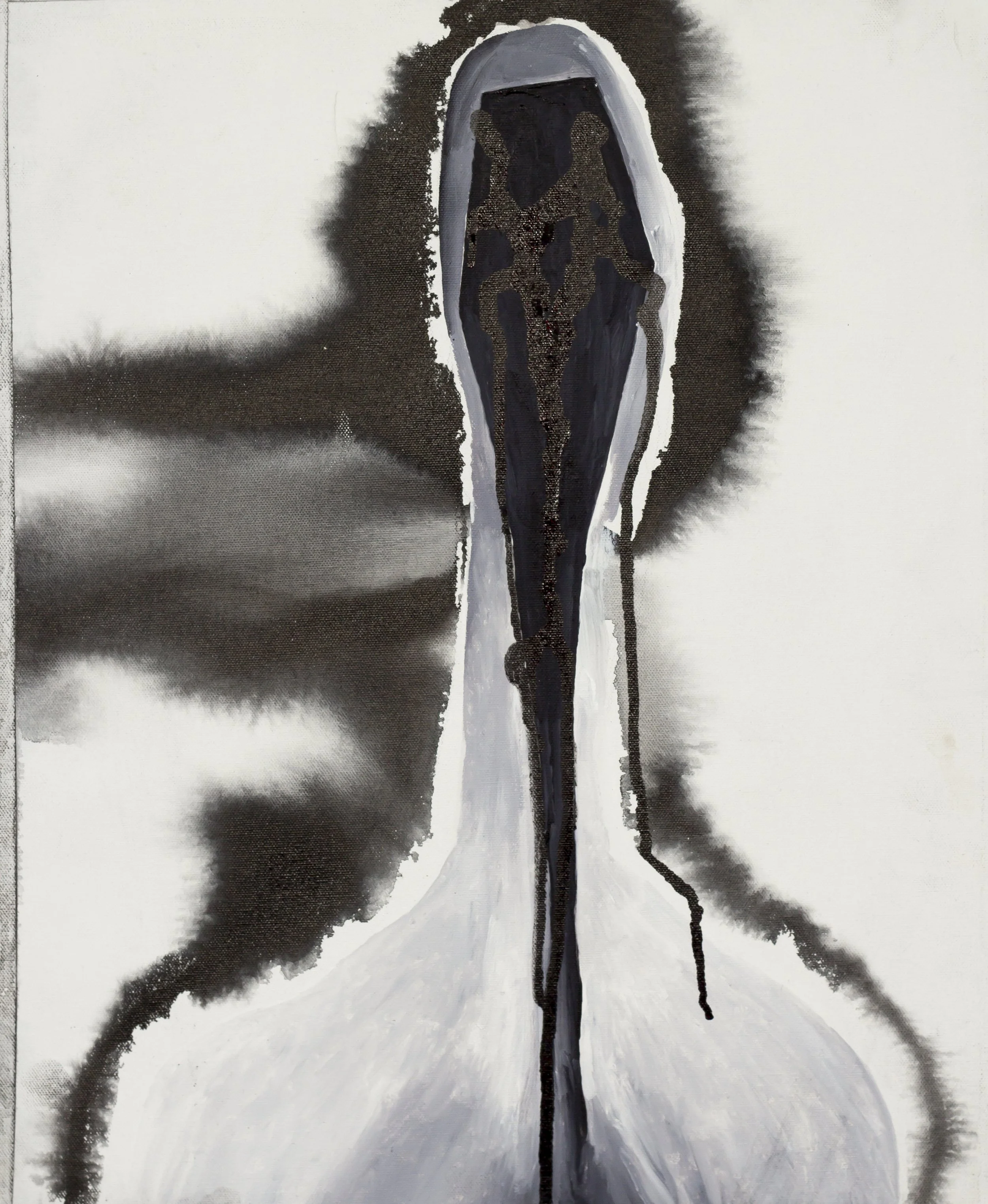 Coffin head
Autumn 2016
Acrylic paint, ink on canvas
20 x 16
