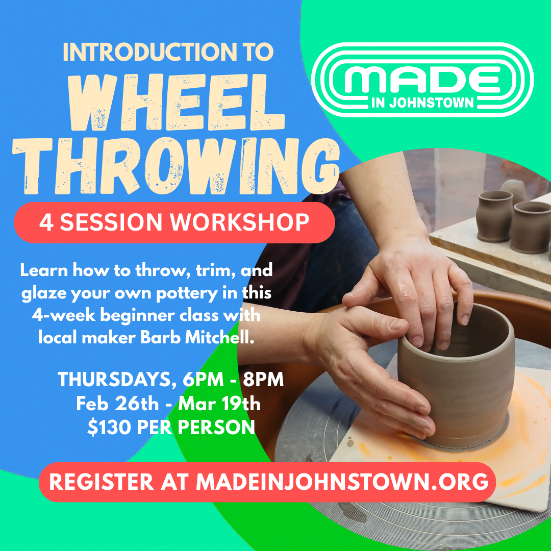 Introduction to Wheel Throwing! - 4 Session Winter Workshop!!