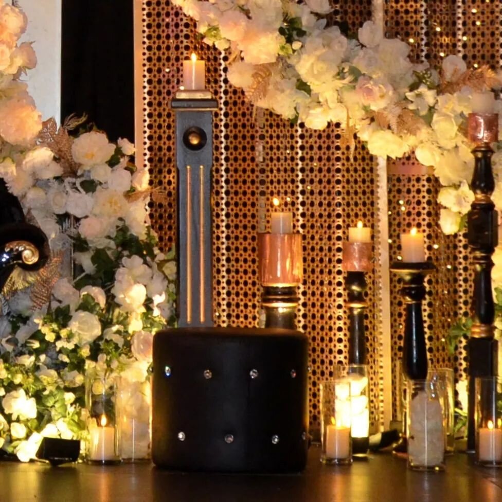 Reception Christina Prasad &amp; Devansh Sharma
.
For their last event, the client was intrigued by a highly neat and elegant setup that TM Events had previously done in another venue. TM Events decided to tweak this spectacular design to work for th