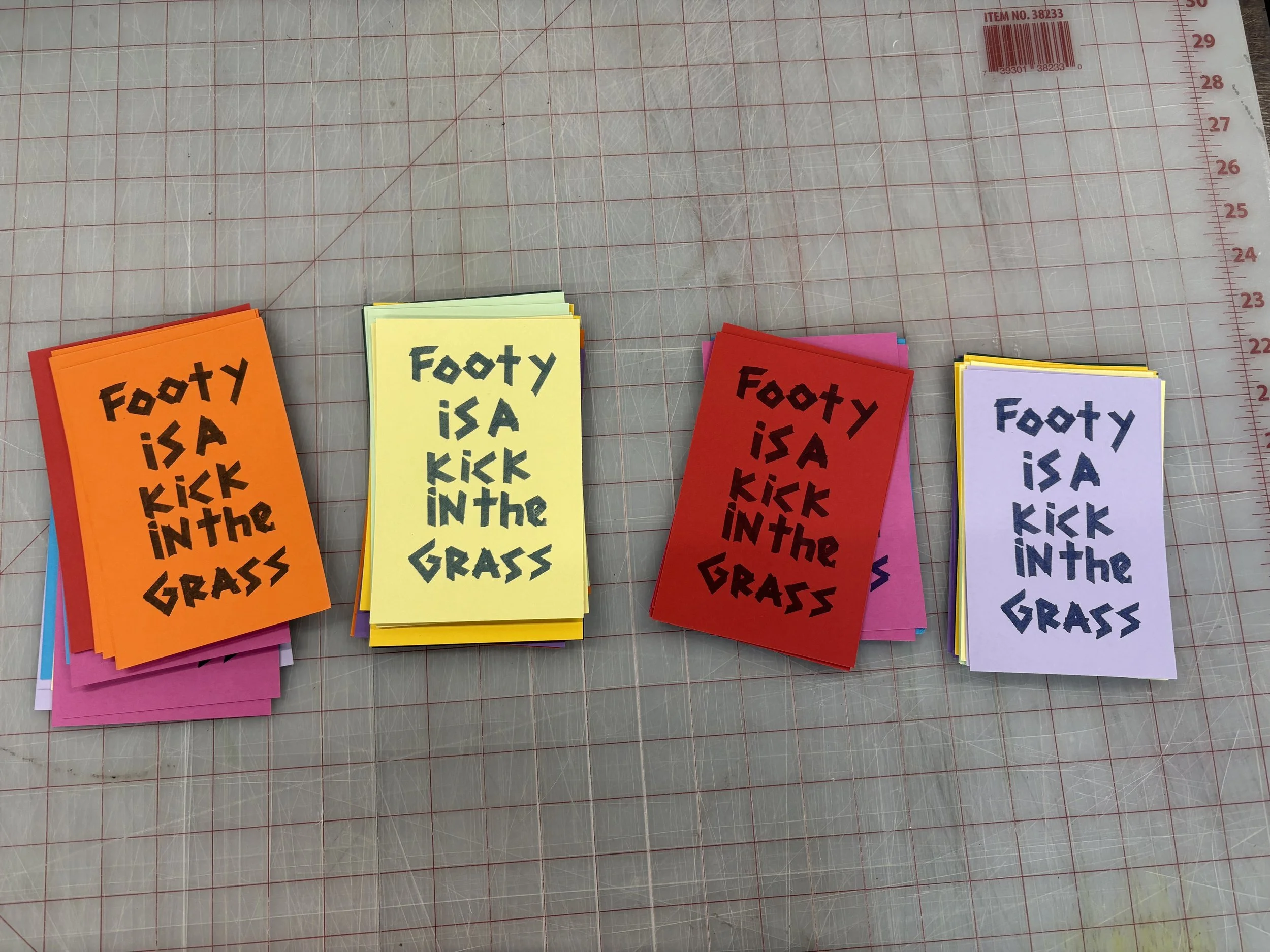 Footy Is A Kick In The Grass