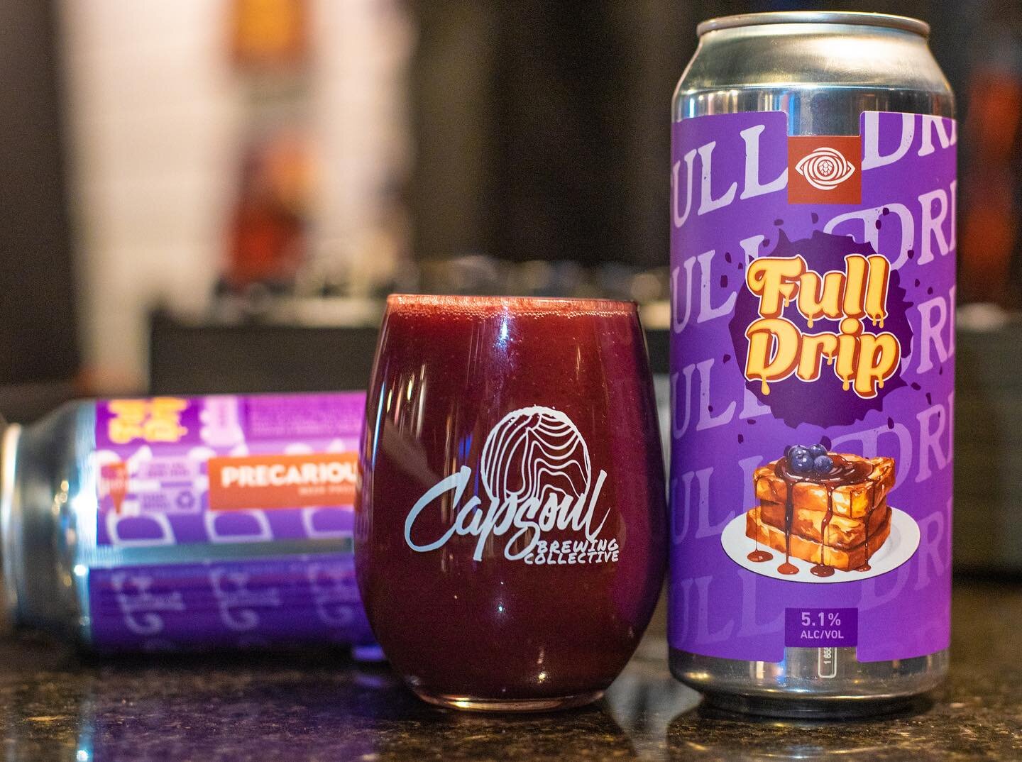 Never watered down, always the #FullDrip 

🫐🍁🍨☔️☔️☔️☔️🍨🍁🫐

@precariousbeerproject x @capsoulbrewing 

Drops tomorrow at noon at the Triangle Block Market at @precariousbeerproject w/ @dj_brannu spinning on the 1s and 2s. If you remember Big Sta