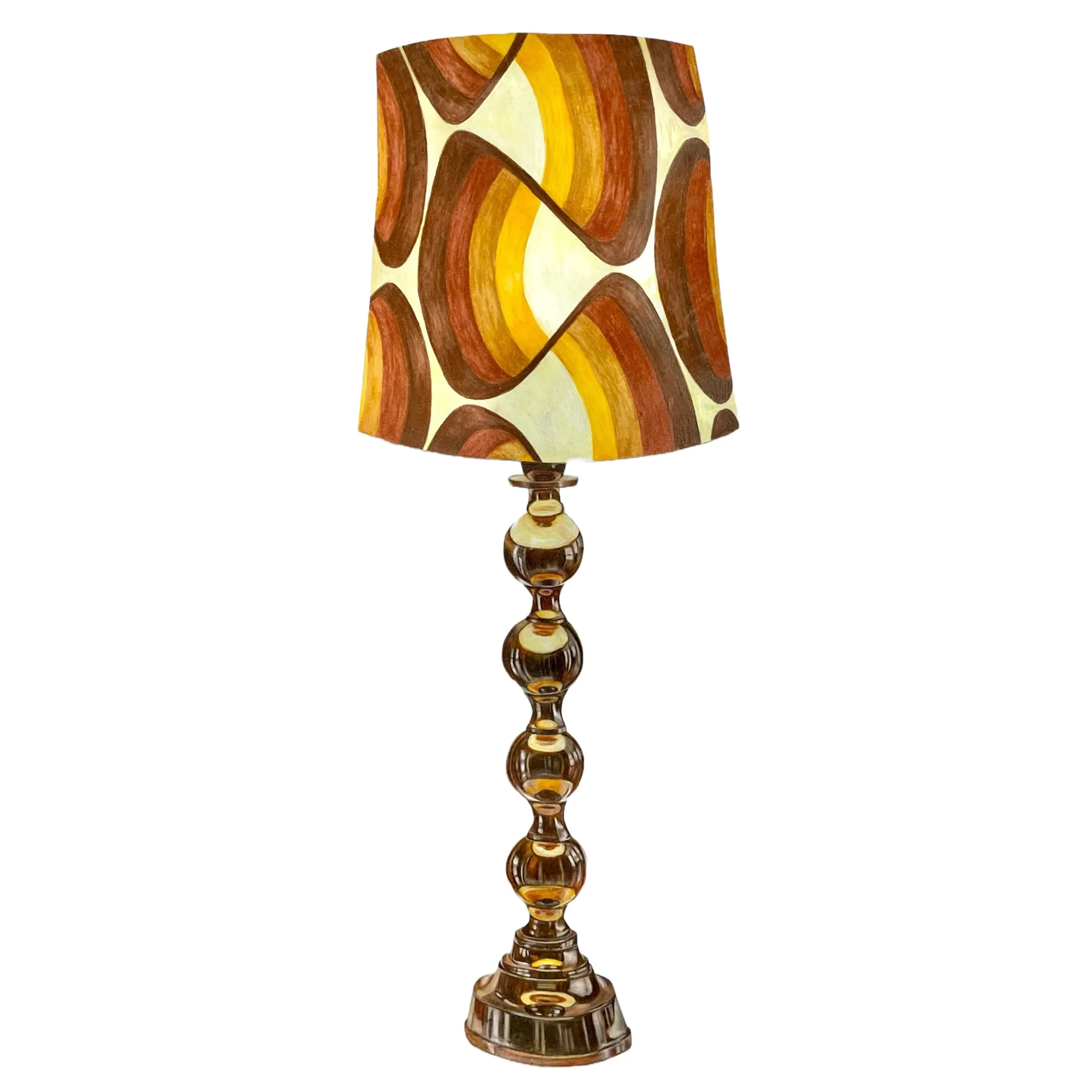 Lamp Cutout No. 4, colored pencil on paper, 8" x 24", 2022