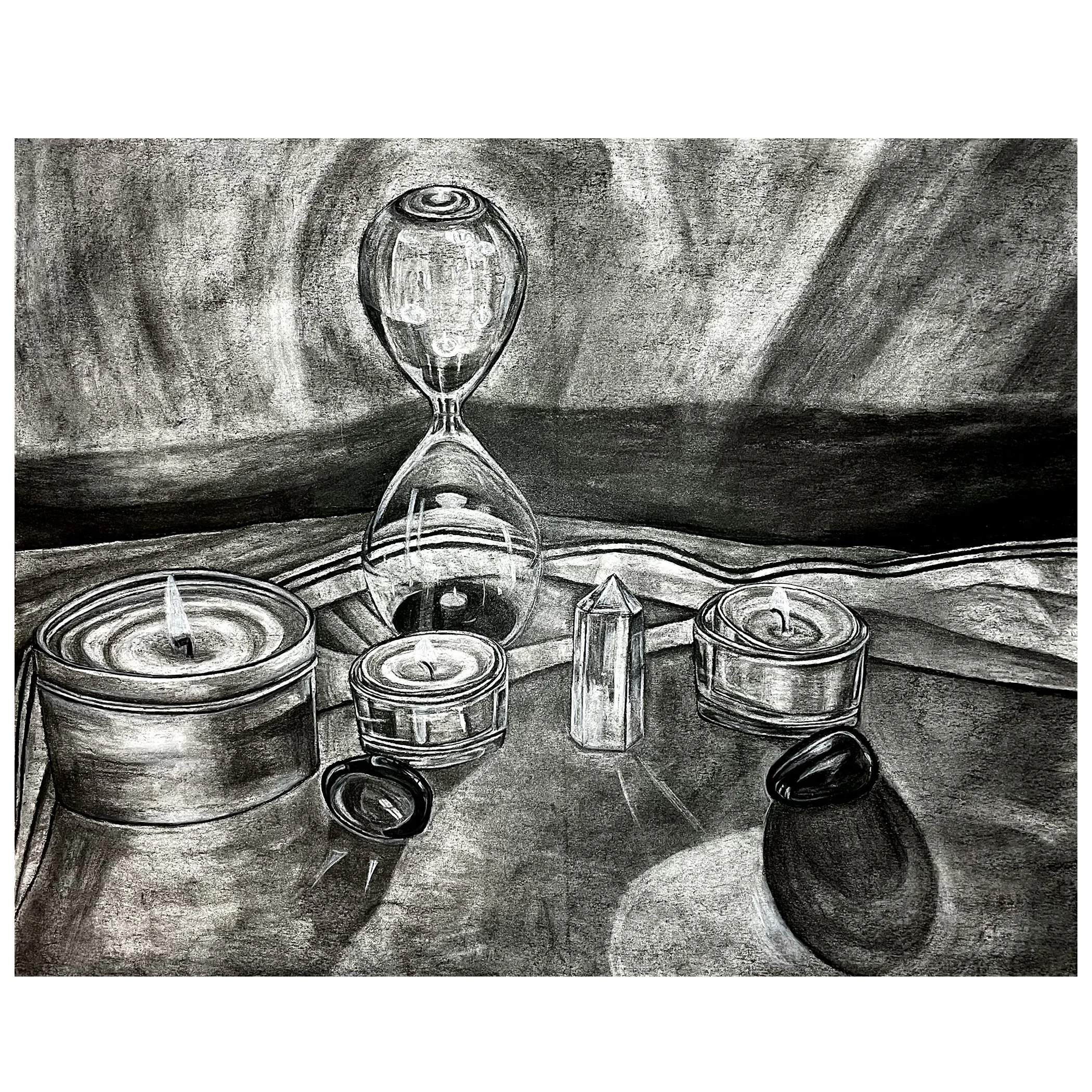 charcoal on paper, 19" x 24", 2021