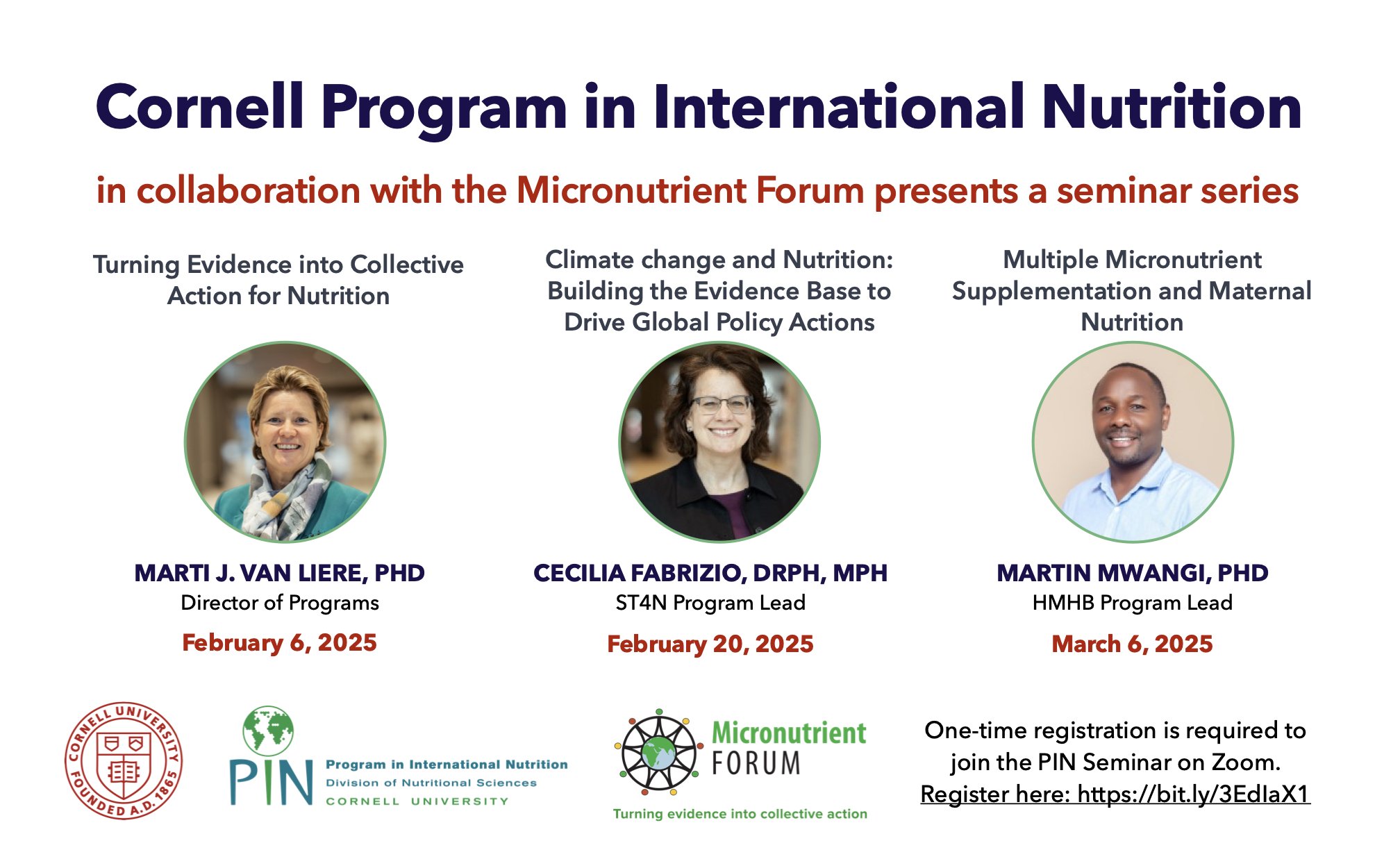 PIN Seminar: Dr. Cecilia Fabrizio, DrPH, MPH | Micronutrient Forum Series