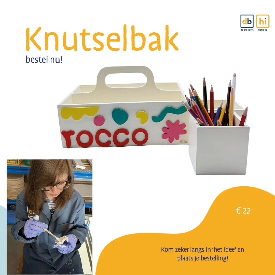 ✨ 𝐏𝐫𝐨𝐝𝐮𝐜𝐭 𝐢𝐧 𝐝𝐞 𝐤𝐢𝐣𝐤𝐞𝐫: 𝐊𝐧𝐮𝐭𝐬𝐞𝐥𝐛𝐚𝐤 🎨

Op zoek naar een leuke &eacute;n praktische manier om al je knutselmateriaal netjes op te bergen? Onze cli&euml;nten van Houtwerk maken deze toffe knutselbakken met veel zorg en vakman