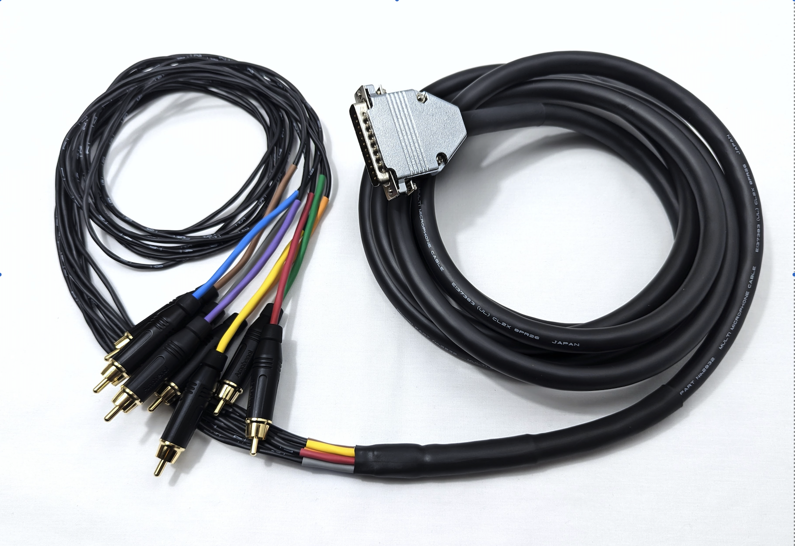 DB-25 to 8-Channel RCA