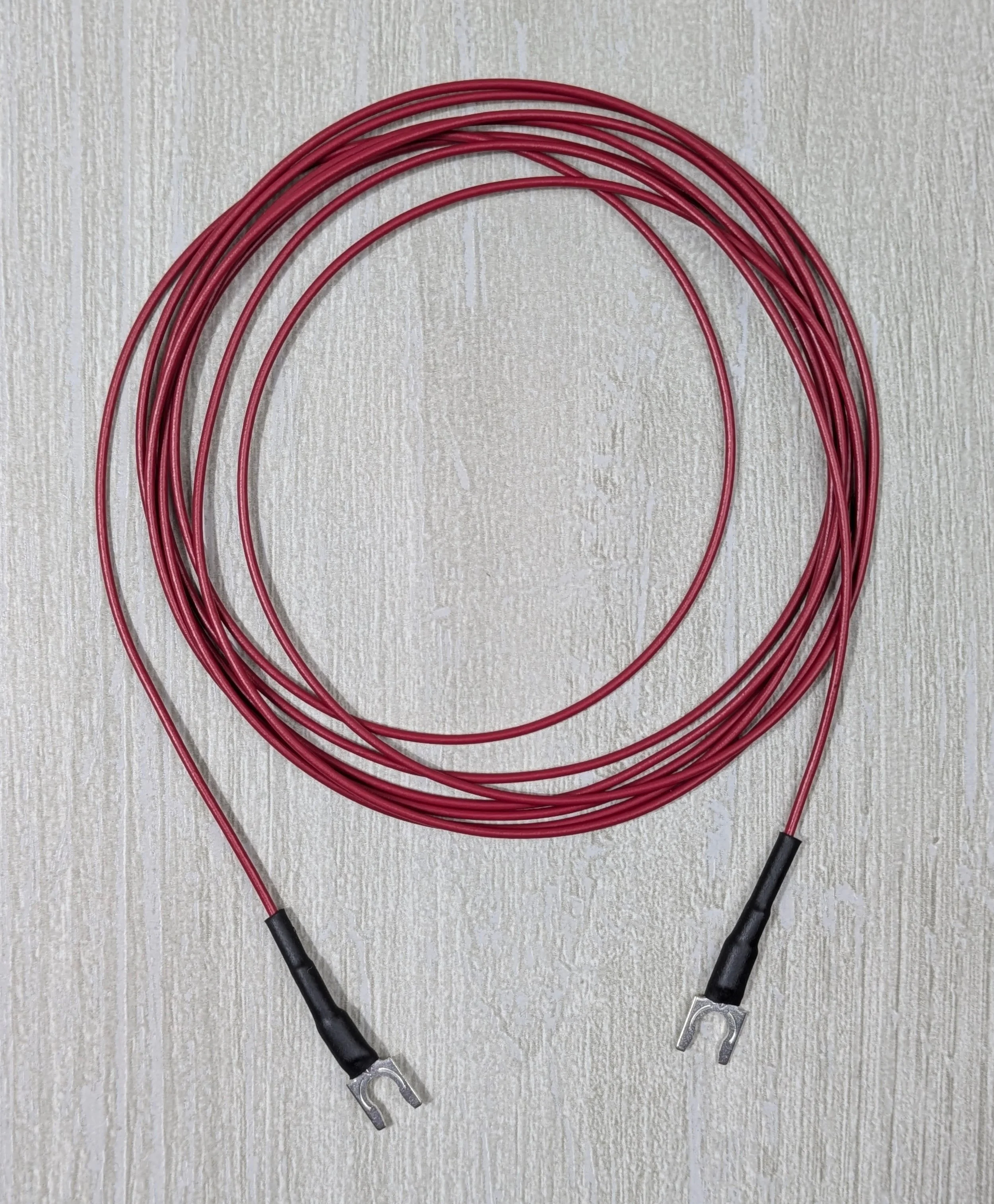 Turntable Ground Wire; 18 AWG Stranded Wire with Spade