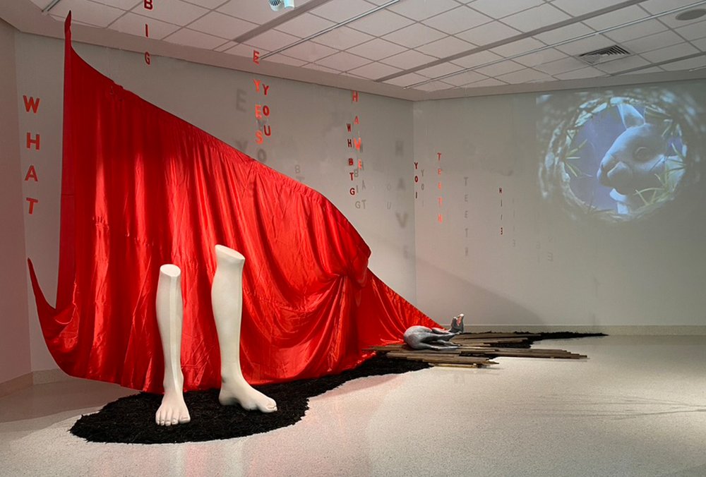Installation view of Little Red Riding Hood as a Crime Scene.jpg