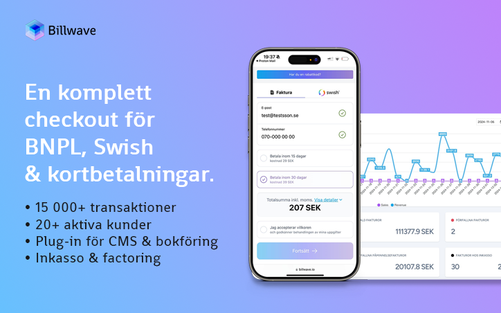 Billwave - en kraftfull SaaS-plattform för betalningar (BO-9043)