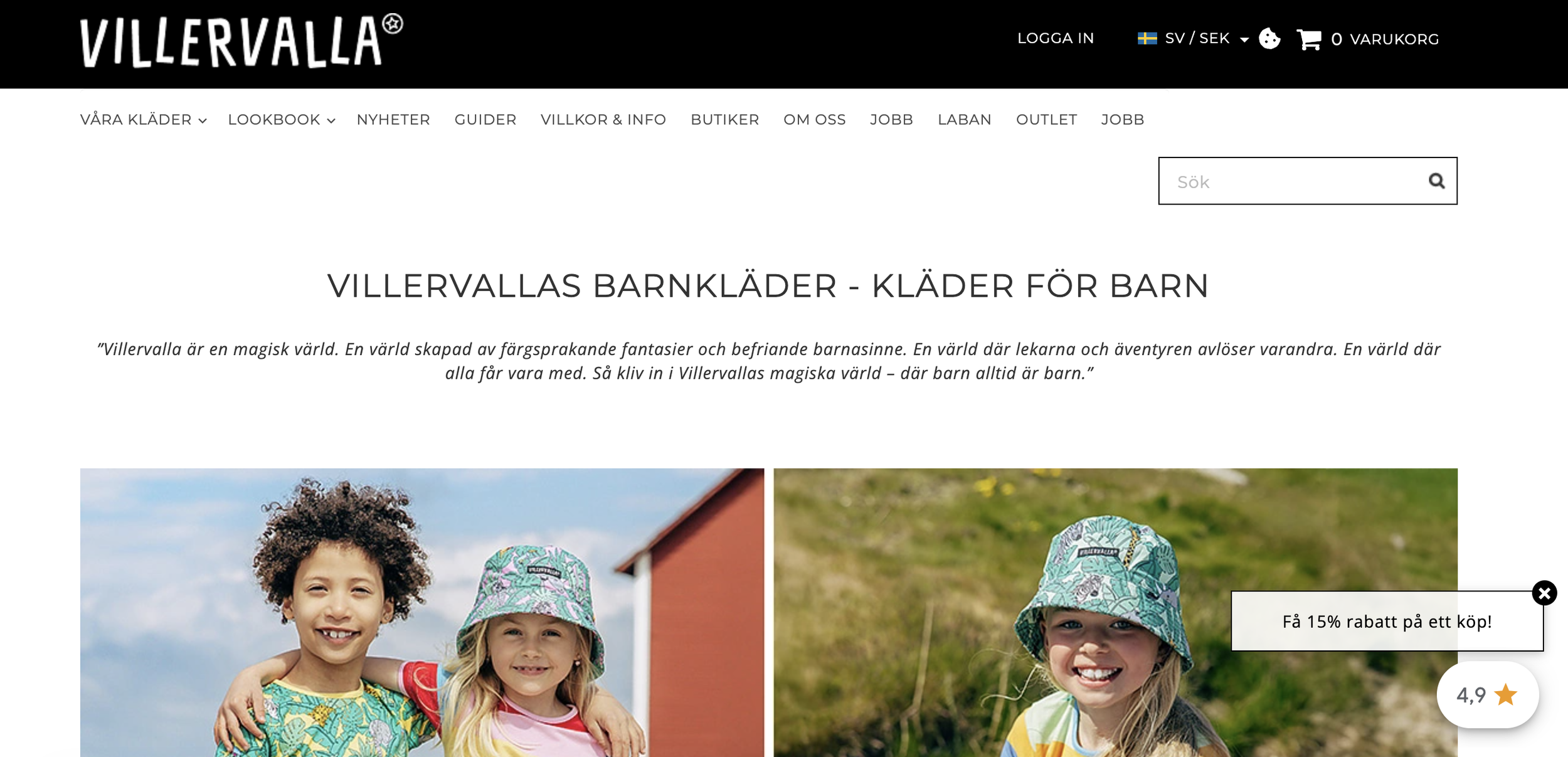 Villervalla.se, barnklädesbolag med stark kundbas samt fysisk och digital närvaro (EH-5045)