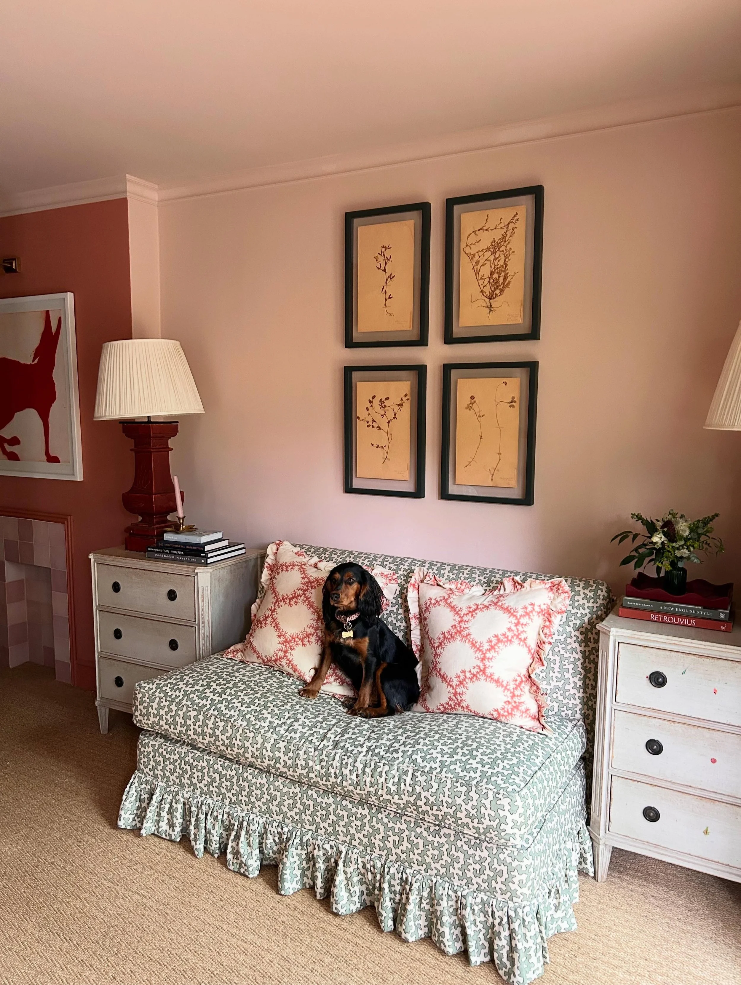 Three rooms, three colourways - all in @sibylcolefax &lsquo;Squiggle&rsquo;, which has quietly become one of our favourite fabrics. It does that rare thing of feeling both fresh and timeless, and behaves brilliantly whether it&rsquo;s on a Roman blin