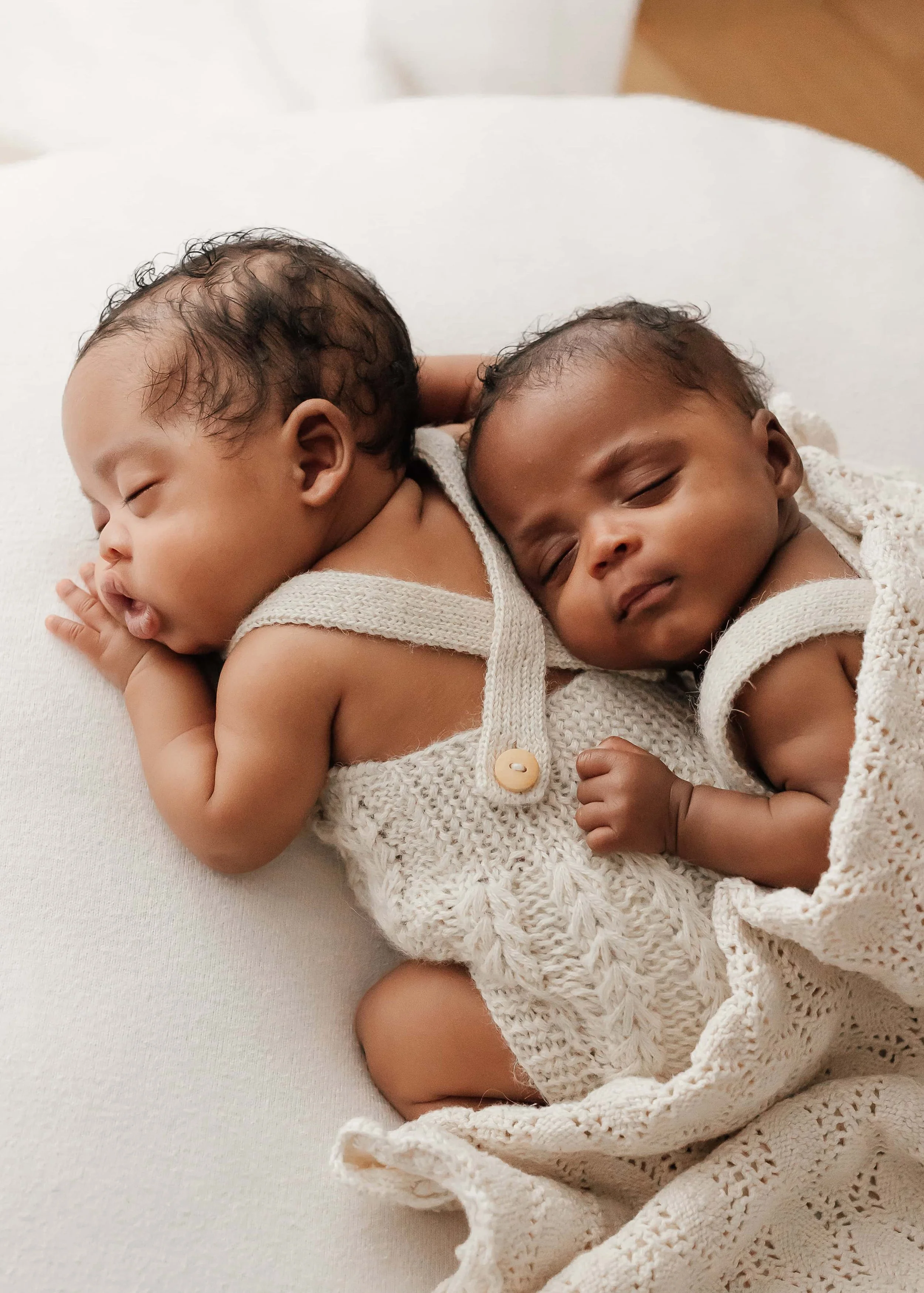 Twins newborn photoshoot in Surrey