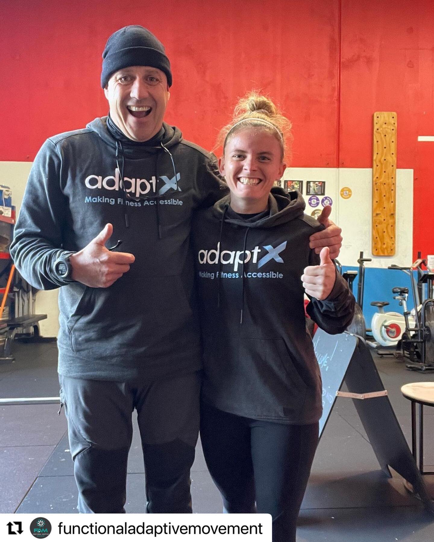Grateful for our friends in New Zealand, Michael and Jodie, for supporting our work with AdaptX. Having a small impact in another country is surreal. 

Give @functionaladaptivemovement a follow. They&rsquo;re doing incredible work serving hundreds of