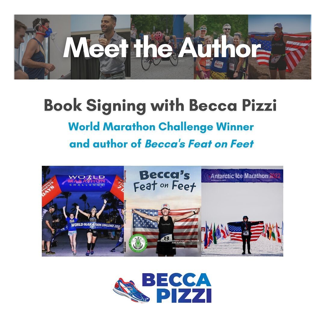 Becca and I are in the Vineyard this weekend for the Martha's Vineyard Marathon but you can catch her at the AdaptXpo in a couple of weeks! She'll have signed copies of her book, her World Marathon Challenge medals, and all of the motivation you need