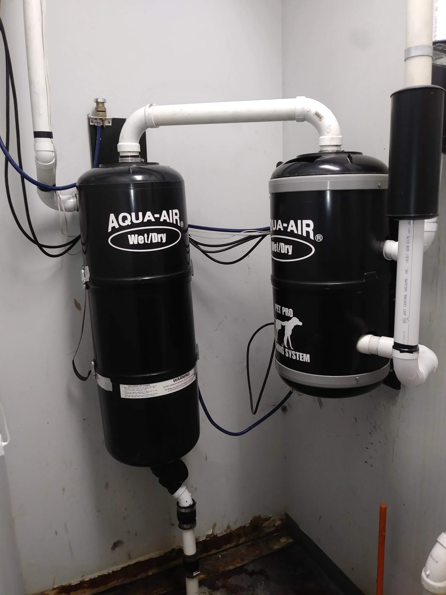 Aqua-Air vacuum units