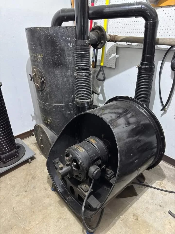 Historic central vacuum mechanical equipment