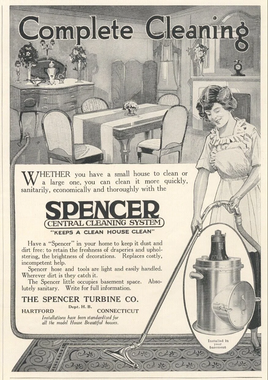 Historic Spencer Central Cleaning System advertisement