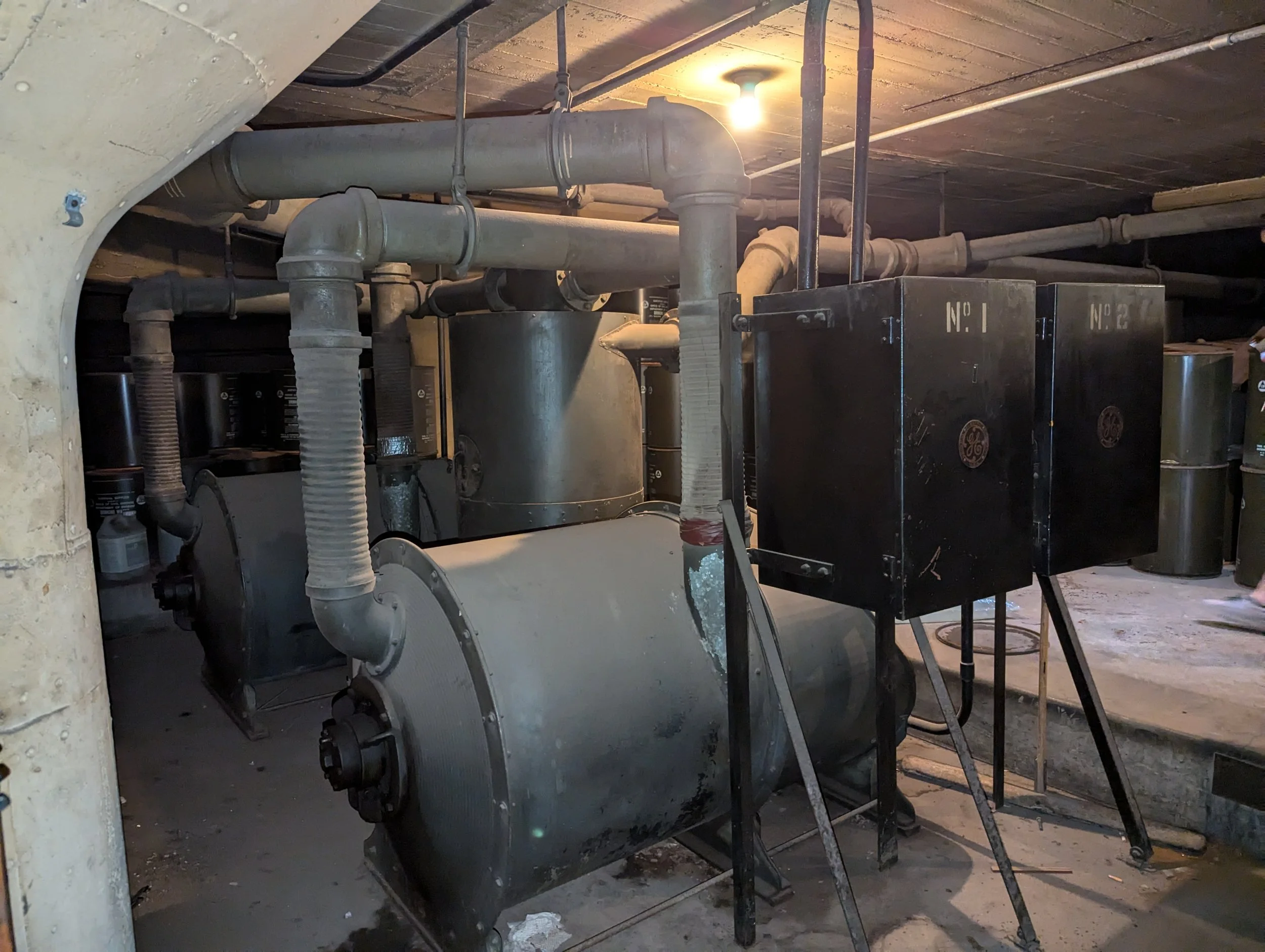 Historic central vacuum machinery