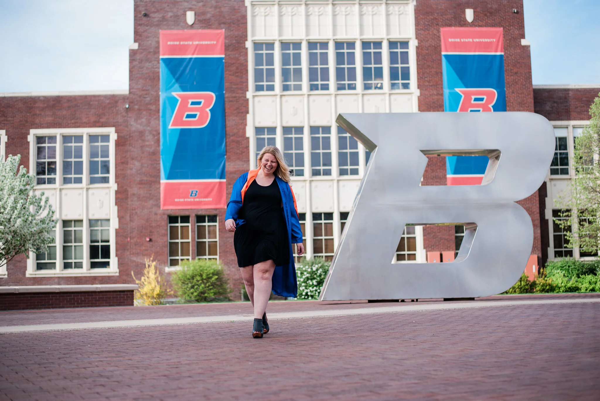 Paige ~ Boise State Grad session (with doggos!) — SS Photography & Design