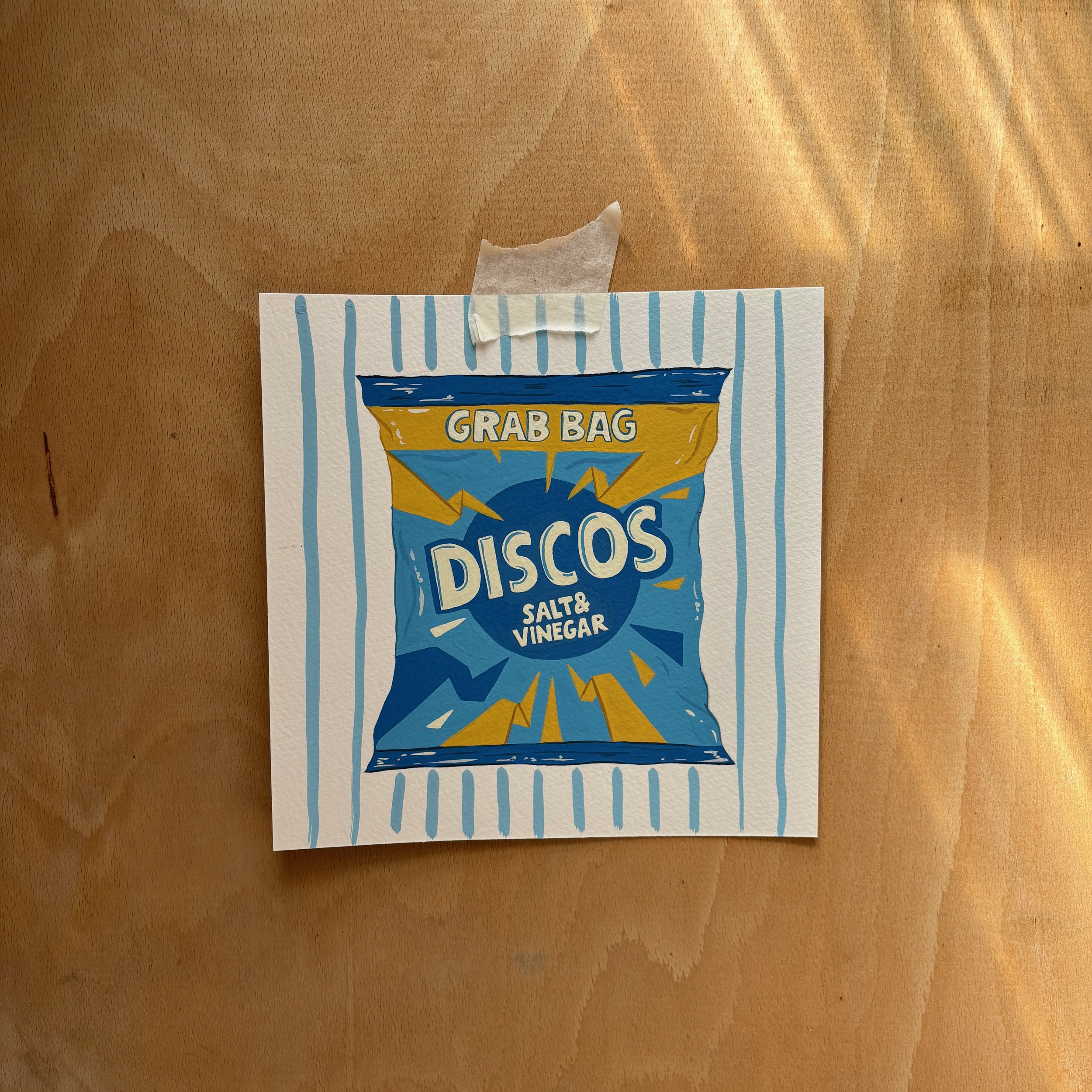 Classic Crisps 2 4 A5 Square Original Painting Shop Lcytrnbll