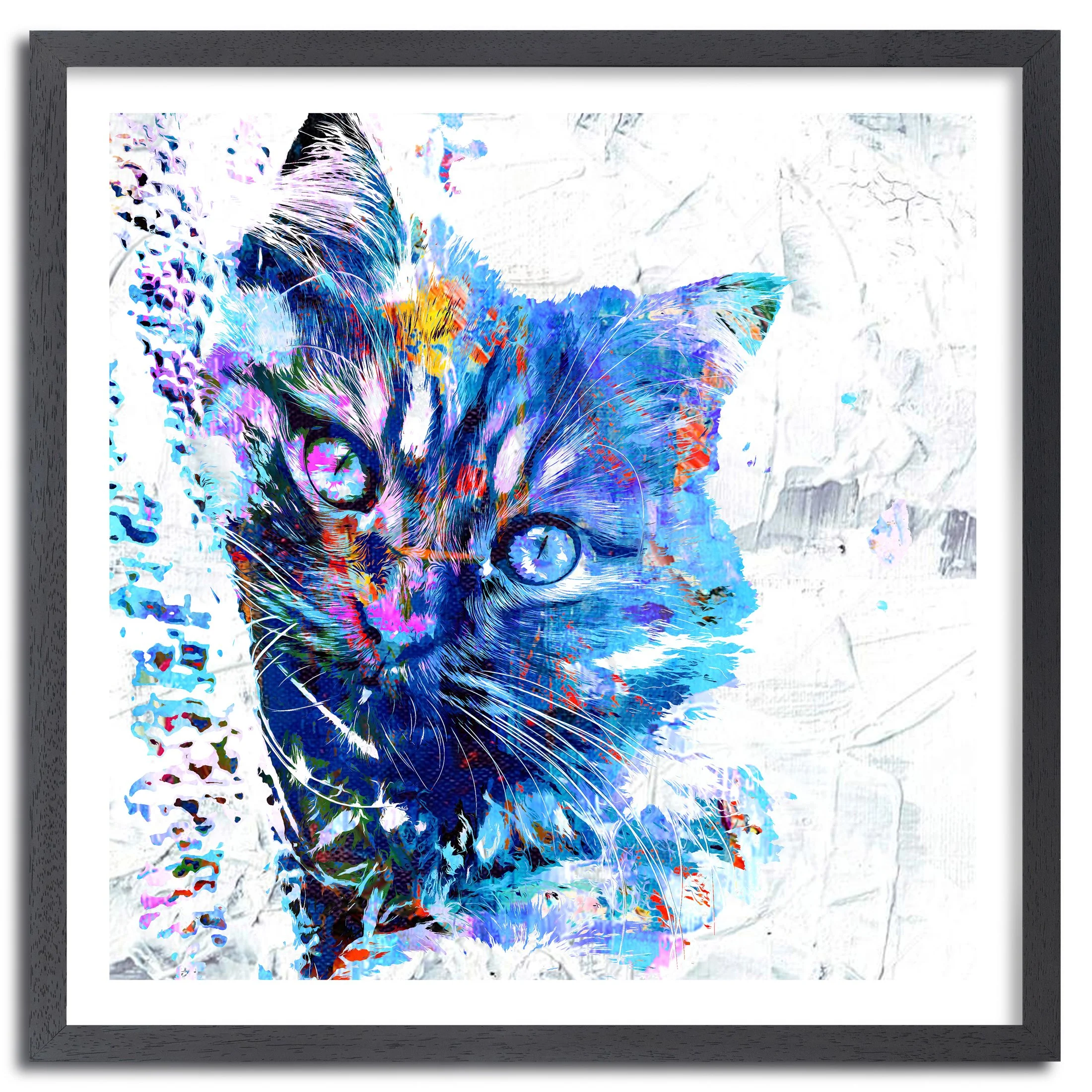 Oscar Blue – Bespoke Artistic Cat Portrait