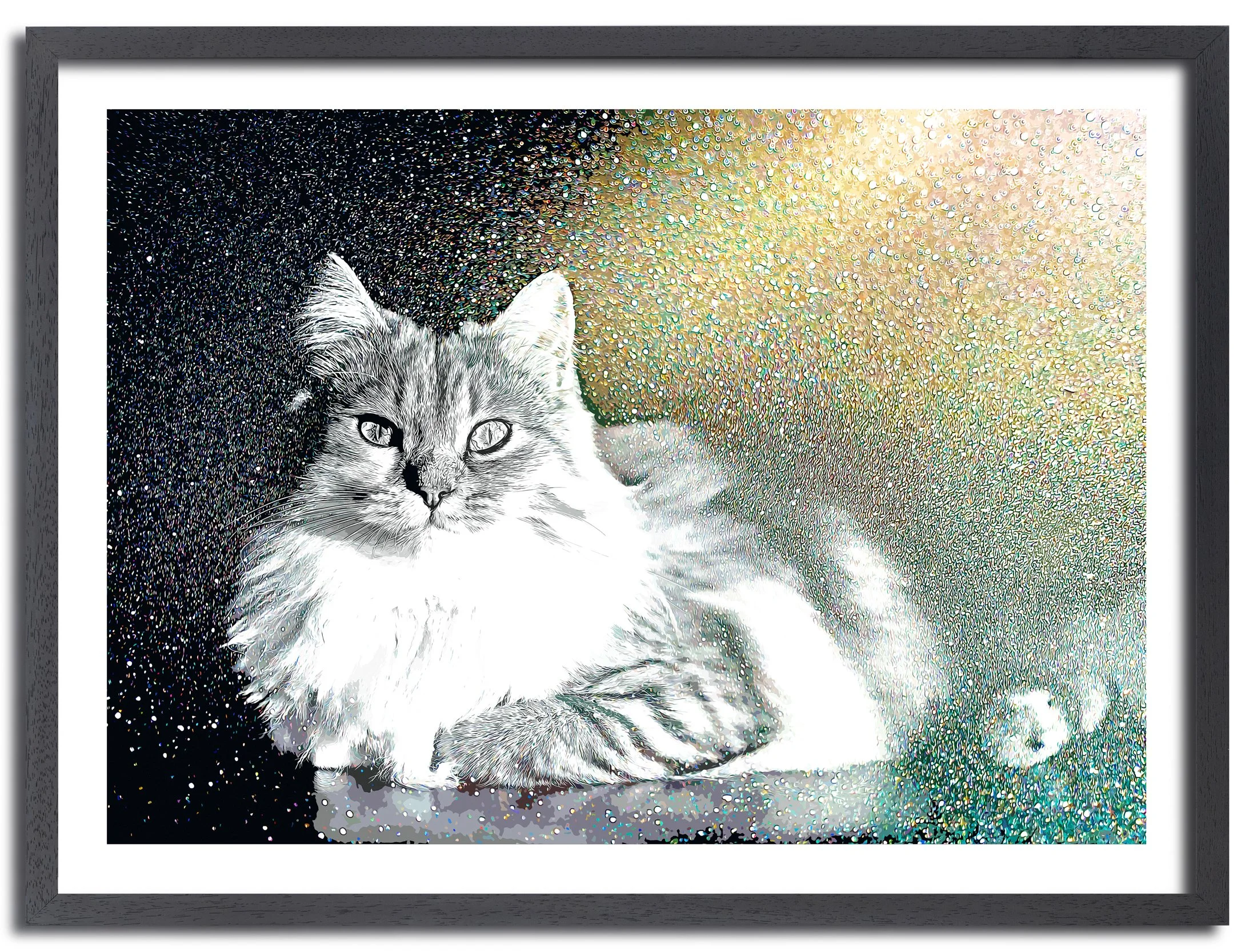 Otis Sparkles – Bespoke Artistic Cat Portrait
