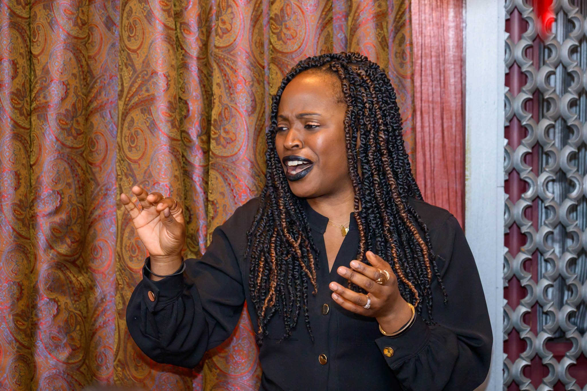 Ronke Lawal speaking at The Founders Dinner 2026 