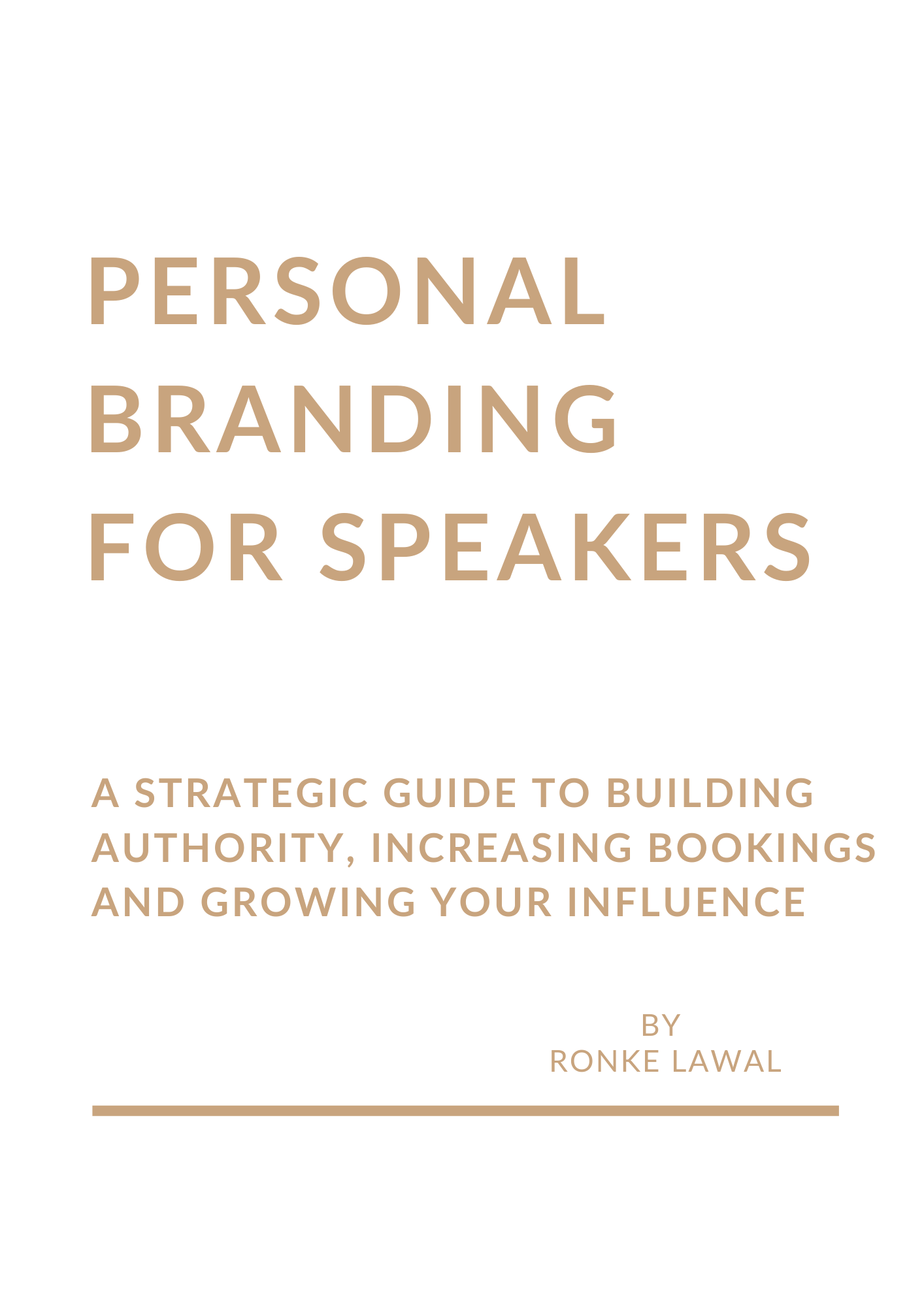 Personal Branding for Professional Speakers: A Strategic Guide to Building Authority, Increasing Bookings and Growing Your Influence