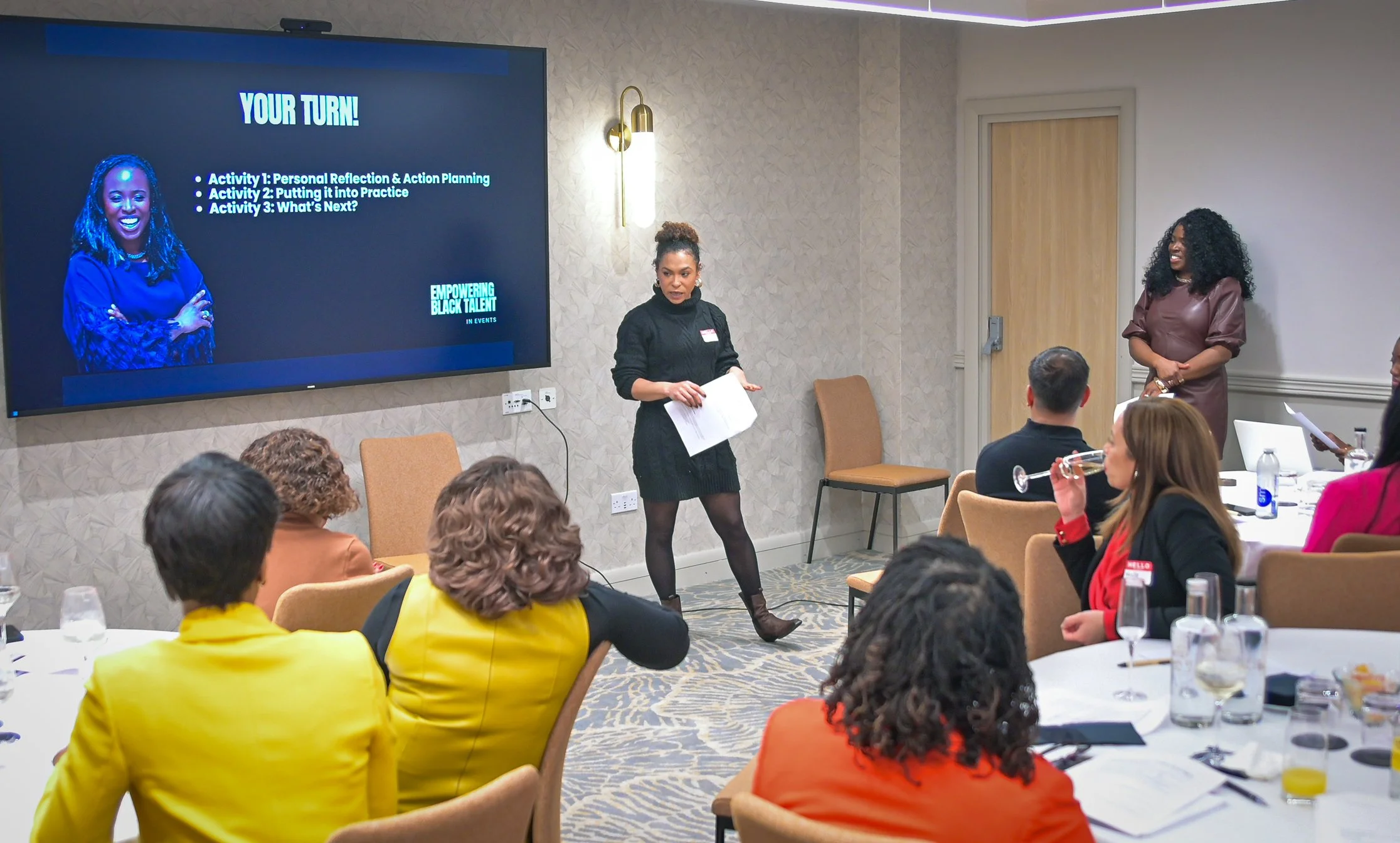 Personal Branding Coach UK - Corporate Training Facility - Black British Business Woman Speaker