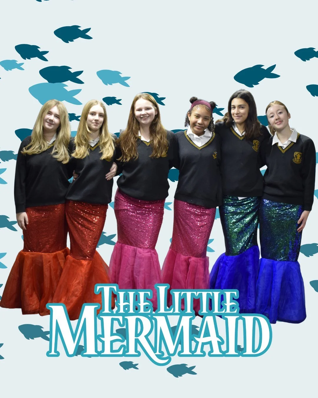 🧜&zwj;♀️✨ Just over two weeks to go ✨🧜&zwj;♀️

With just over two weeks to go until our whole school production of The Little Mermaid, we are so excited to introduce you to King Triton&rsquo;s daughters. 💙🌊

Trying on their mermaid tails during r