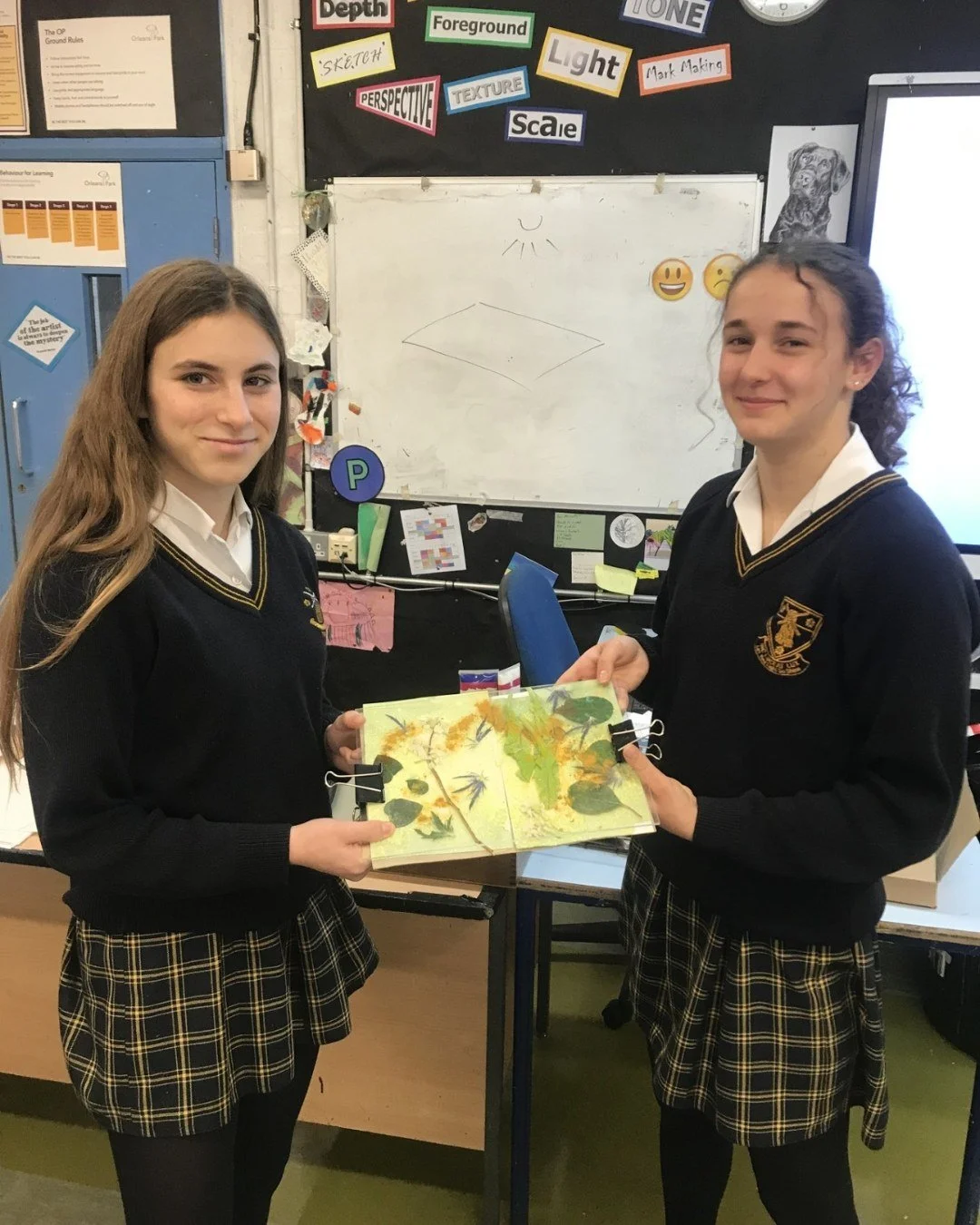 Two of our Year 9 students took part in an inspiring Photography Workshop during ISSP Day at Orleans Park School 📸✨

They explored experimental techniques including chemigrams, cyanotypes, phytograms and collage, getting hands‑on with both historica