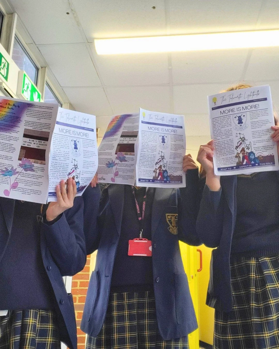 A big shoutout to our amazing The Lightbulb team 💡📰

We are so proud of the continued hard work, creativity and dedication that goes into every issue. From brilliant articles to thoughtful storytelling (and some fun distribution around school!), th