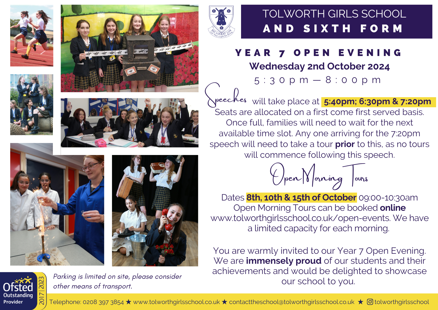 Year 7 Open Events 2024 — Tolworth Girls' School & Sixth Form