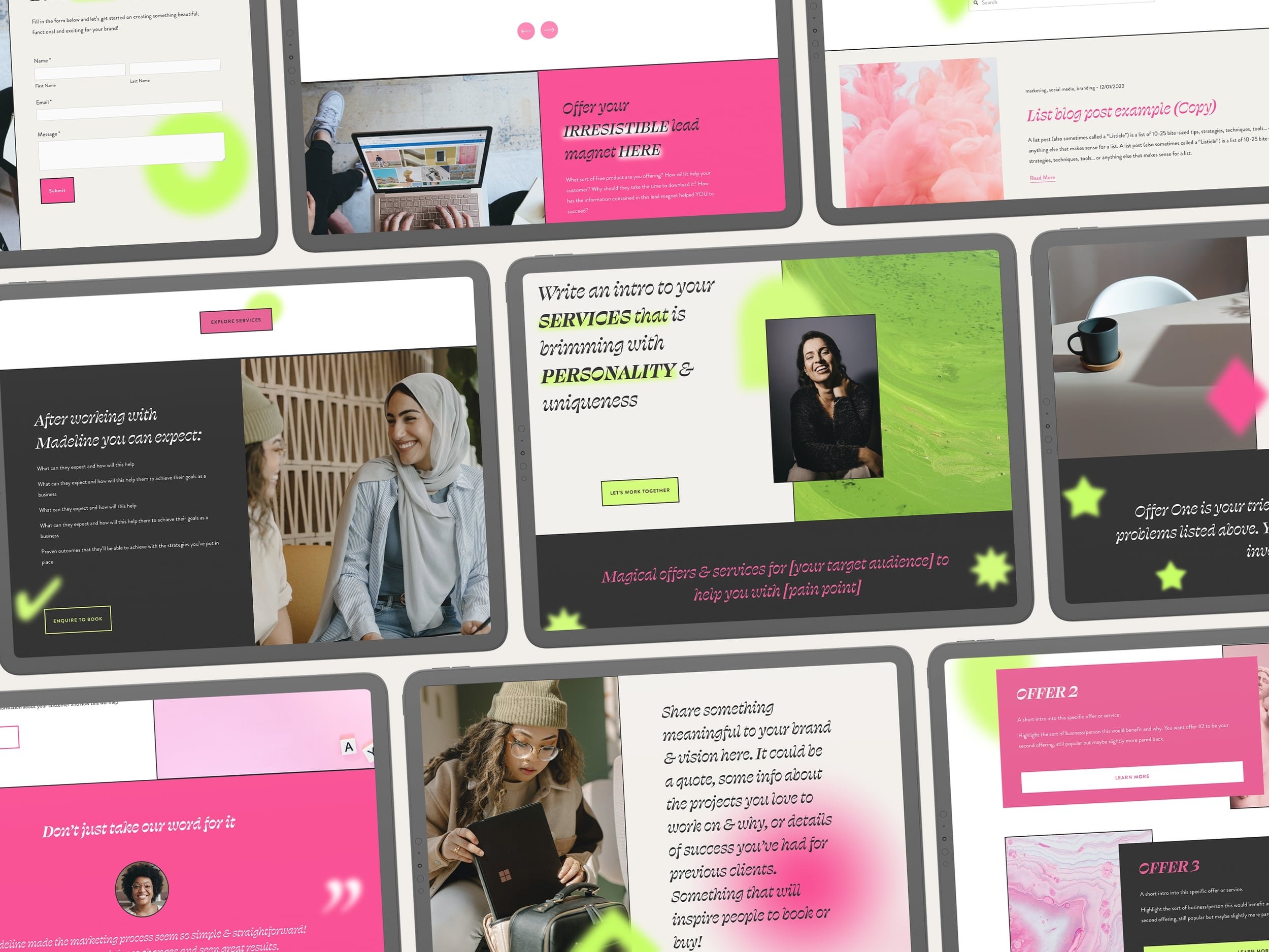 Modern & bright Squarespace 7.1 website template for coaches & consultants 5.jpg