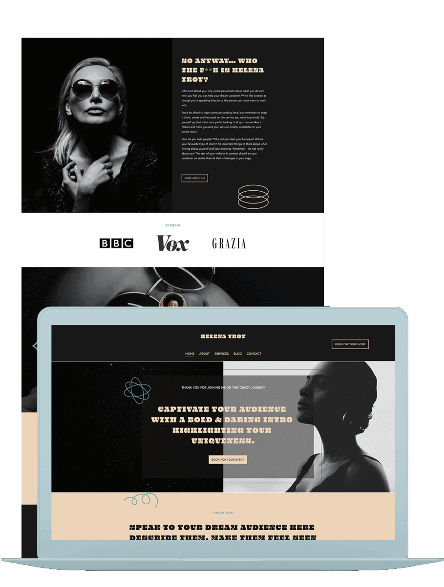 Shop custom squarespace website templates premium website themes for