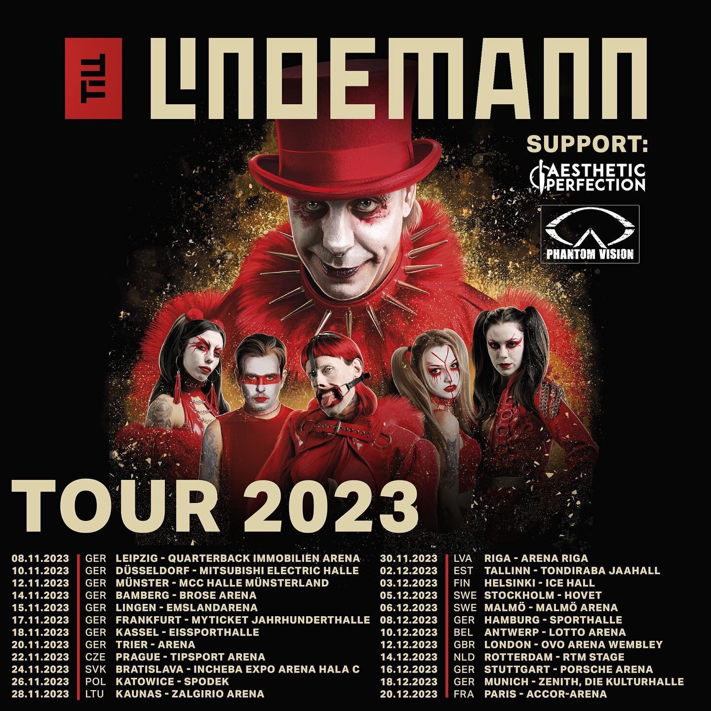 We are beyond excited to announce we will once again be direct support for @till_lindemann_official on his upcoming European tour. 24 shows in 13 countries. This is going to be massive! 

Tickets on sale May 2nd at 12 noon via Till&rsquo;s official w