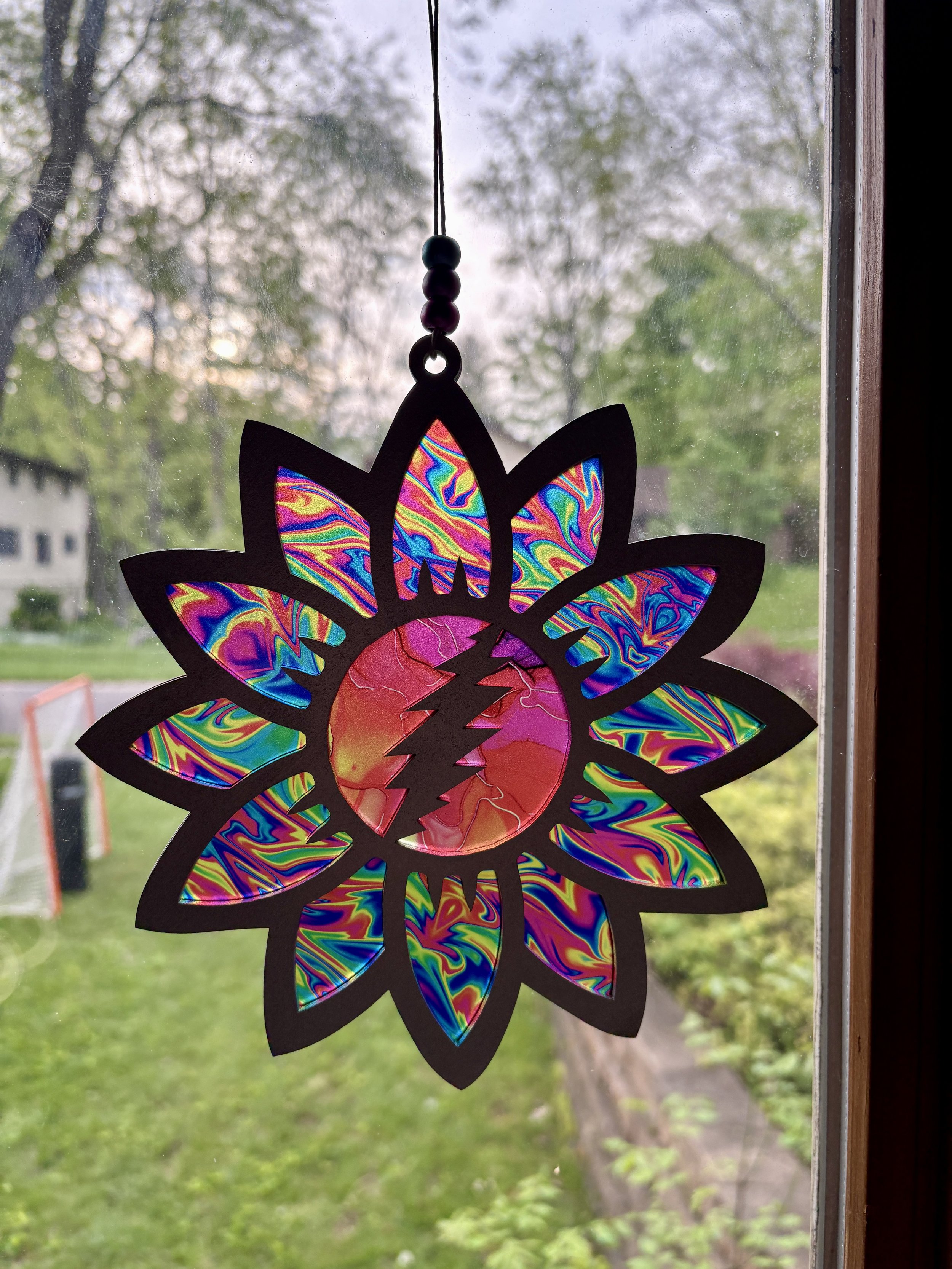 Sunflower - Fuzzy Rainbow Pink (7.5")