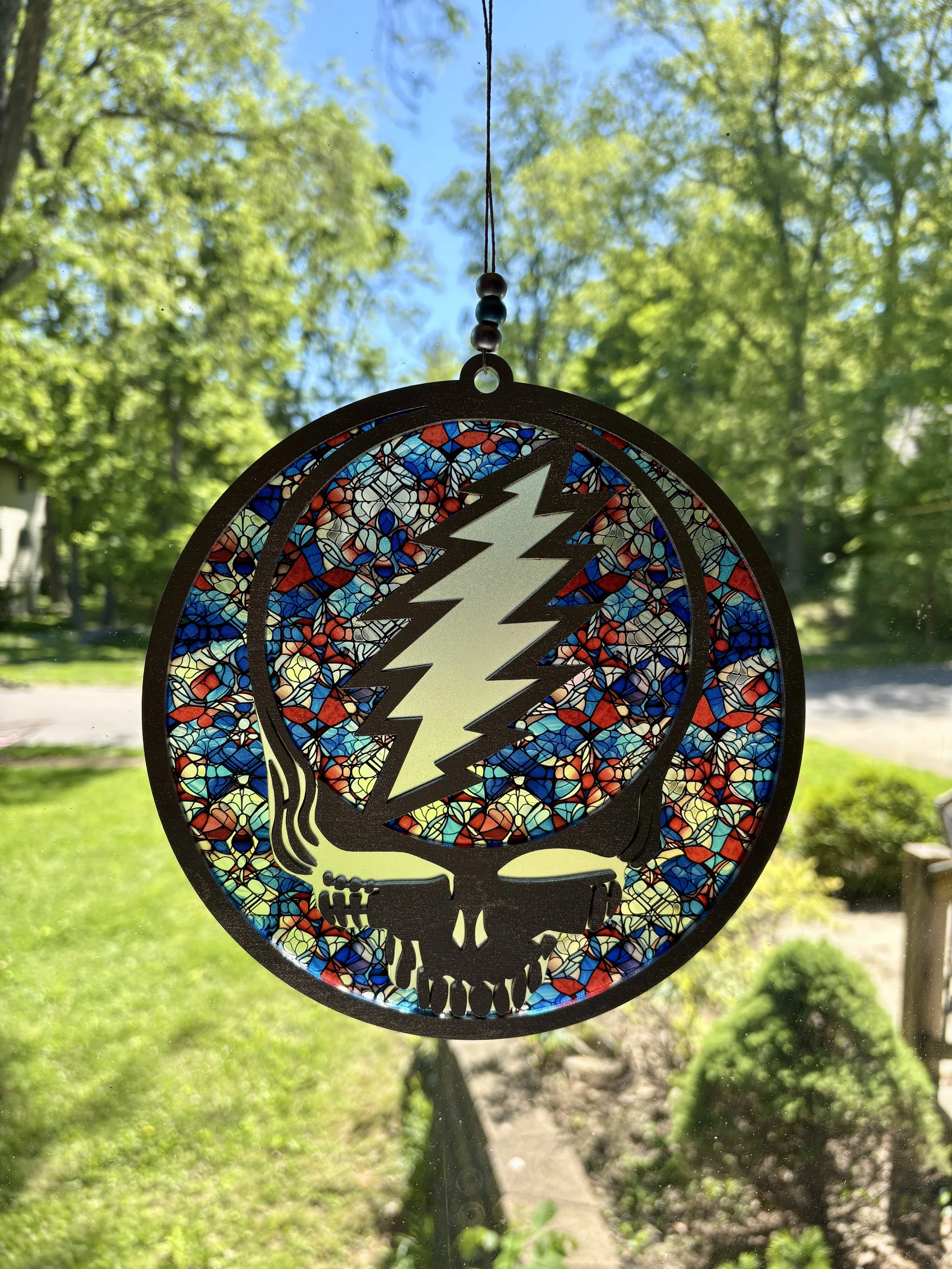 Stealie w/ Bolt - Red, White & Blue (8”)