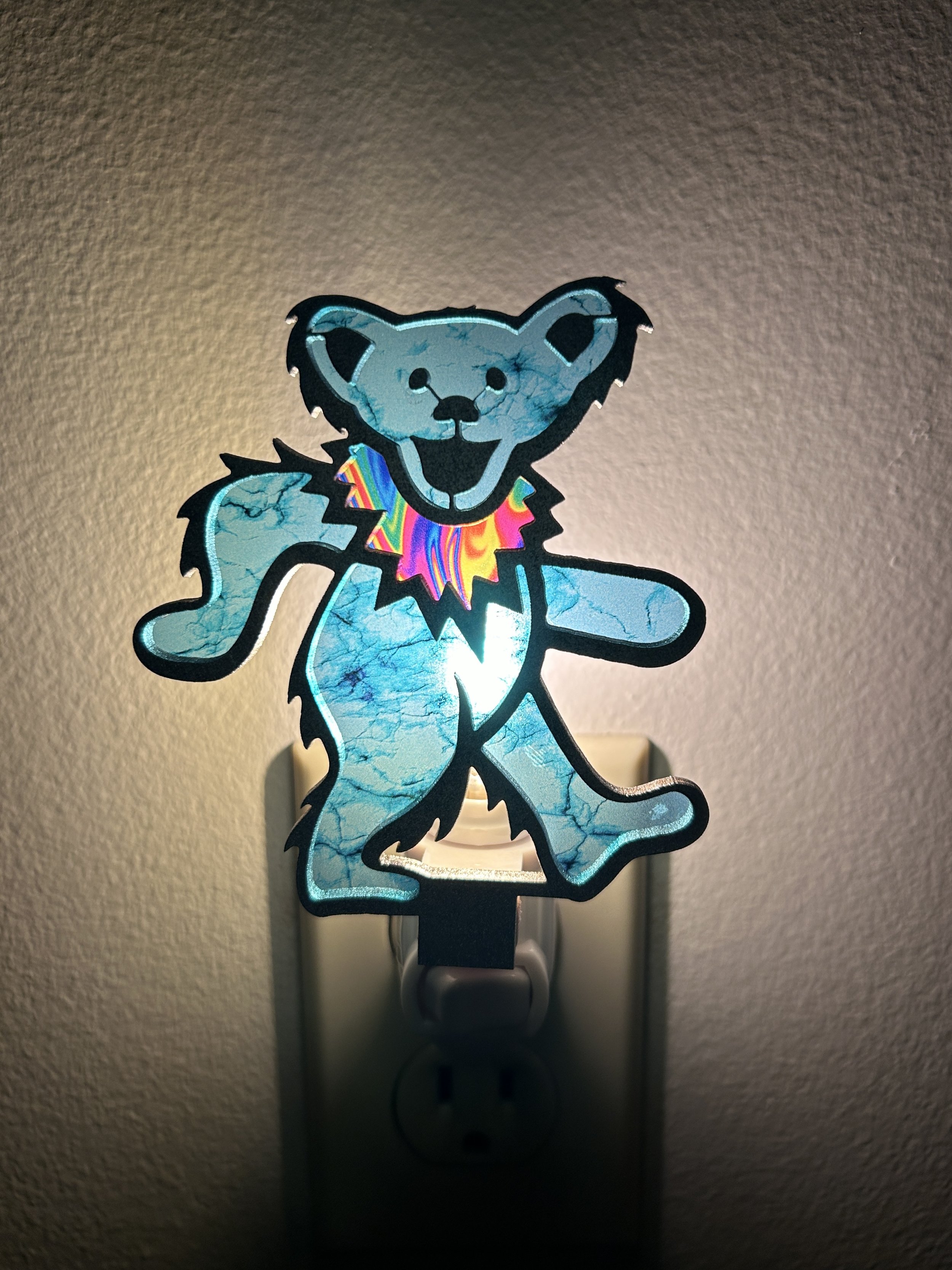 Dancing Bear Nightlight - Turquoise