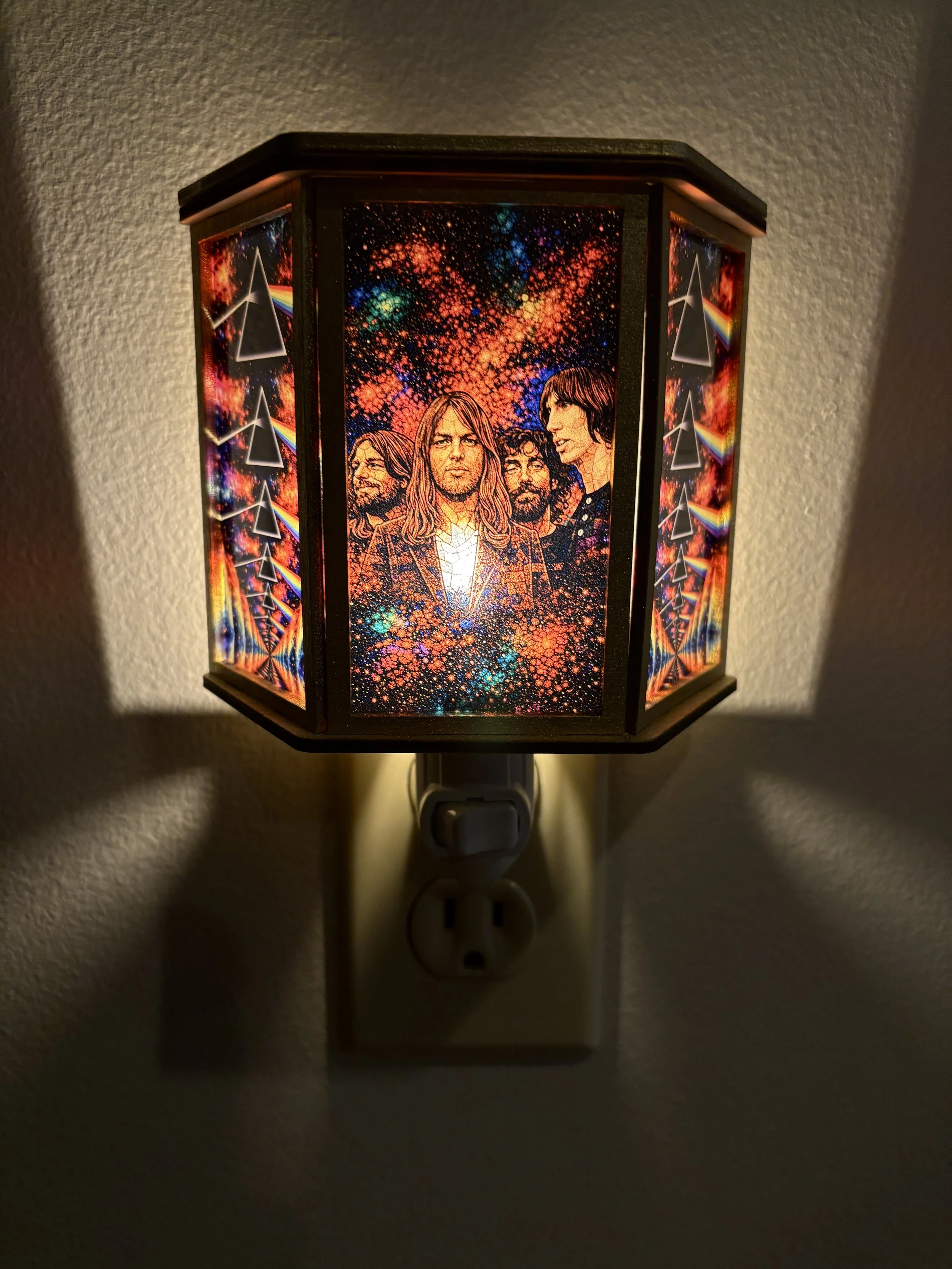 Pink Floyd Nightlight w/ Shine On You Crazy Diamond Inscription
