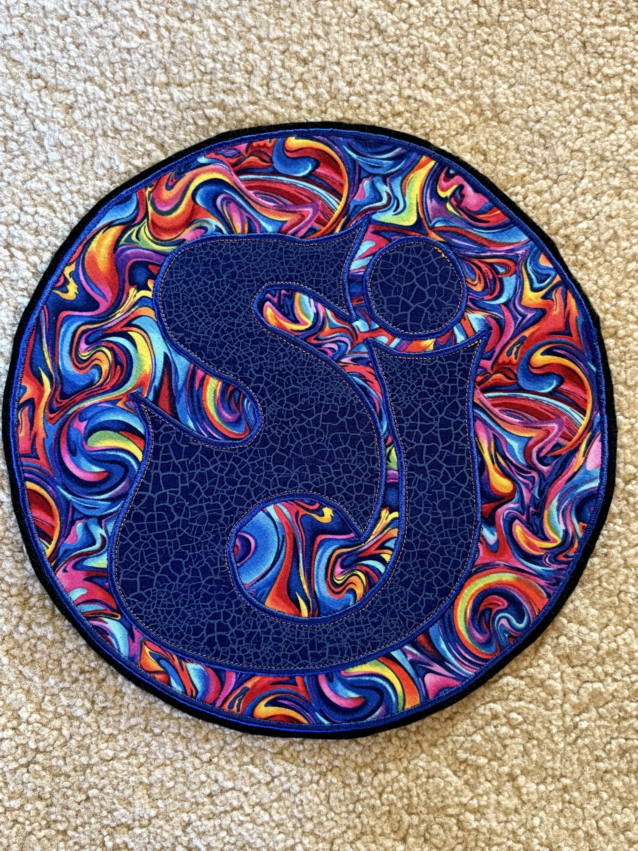 Psychedelic Blue SCI Patch (10.5")