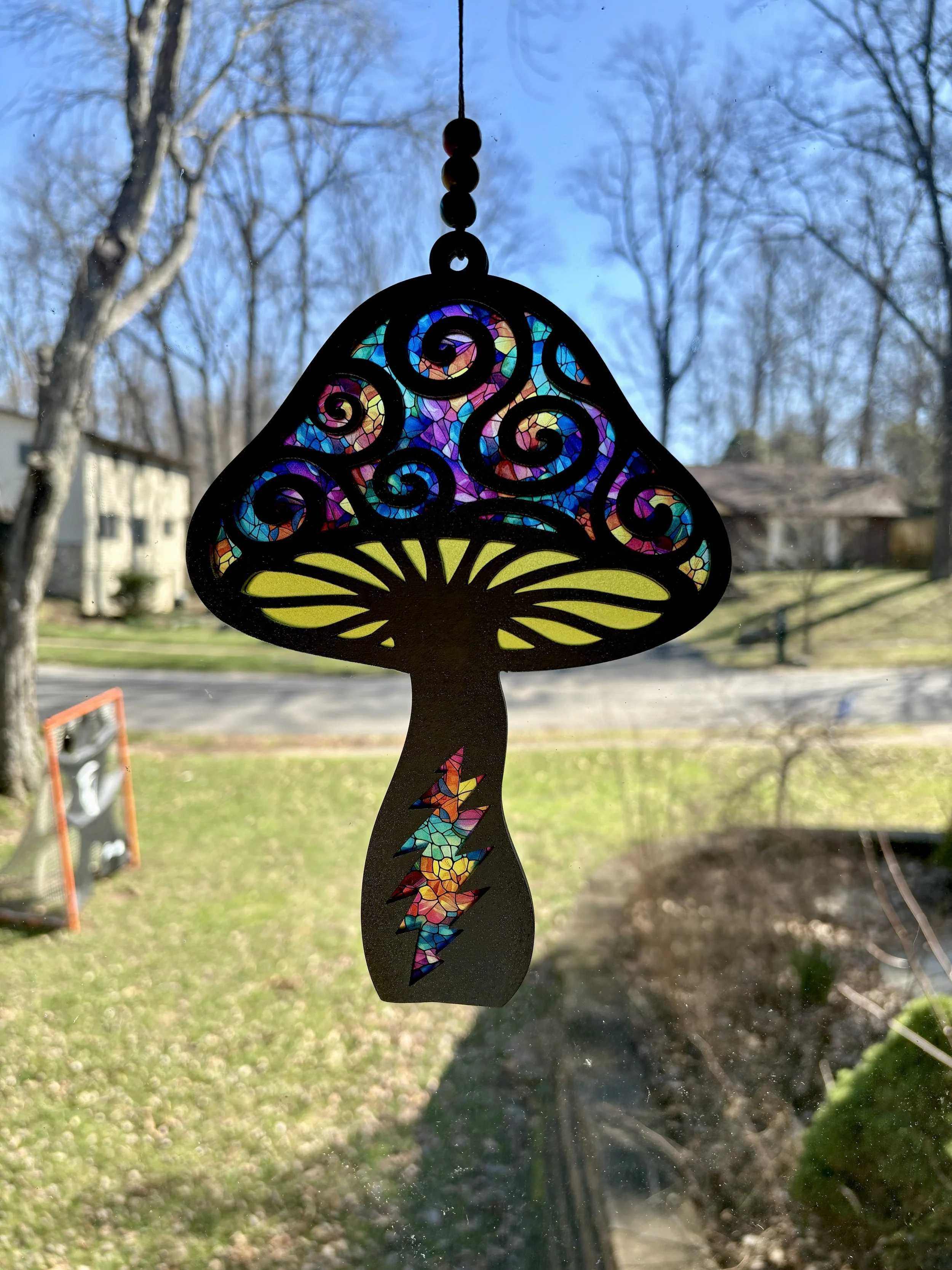 Grateful Mushroom - Psychedelic Rainbow (8.5")
